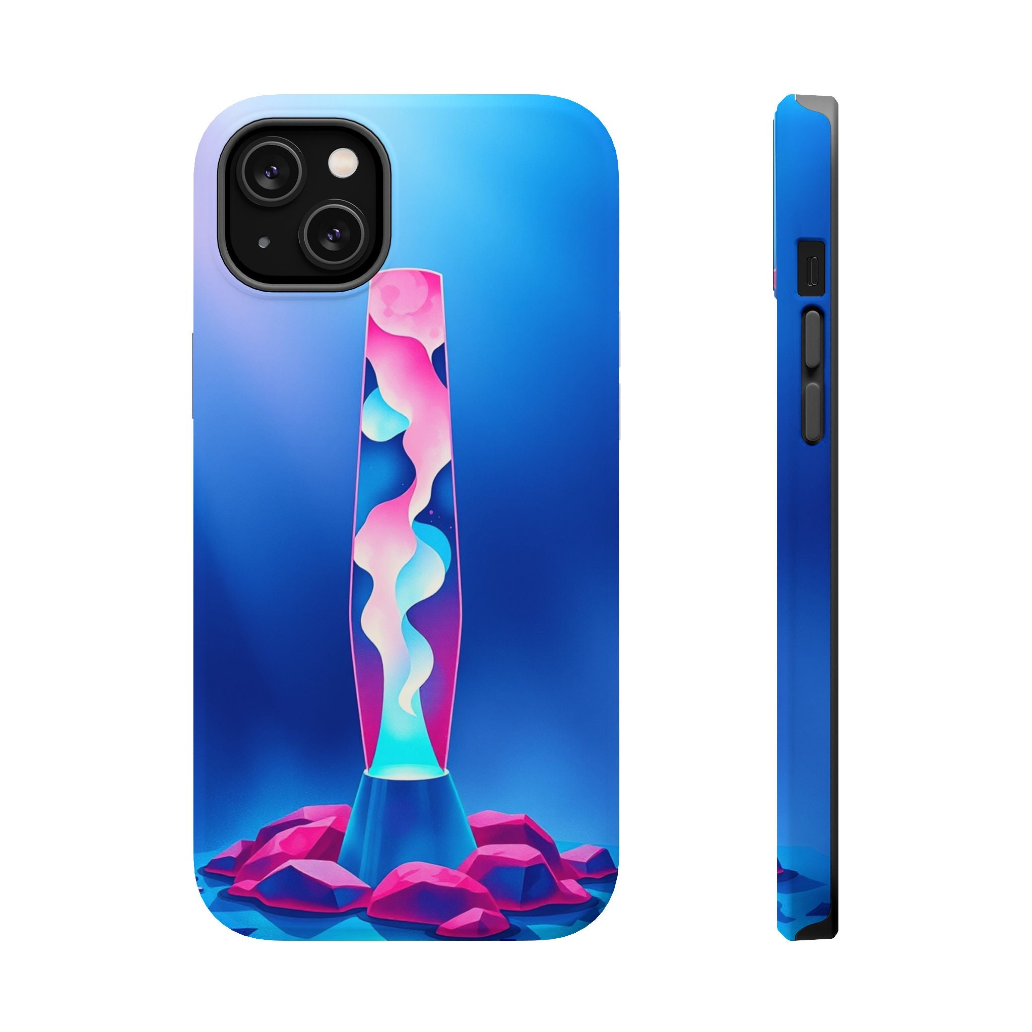 iPhone Cyan And Magenta Lava Lamp Flow Slim Everyday Designer Case · iPhone Case