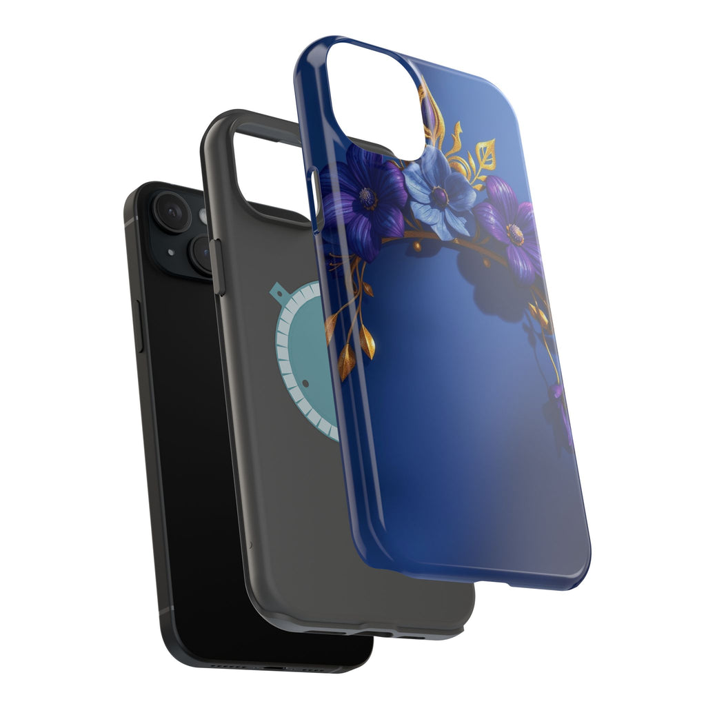 iPhone Vibrant Floral Crown Design 14 Slim Everyday Designer Case · iPhone Case