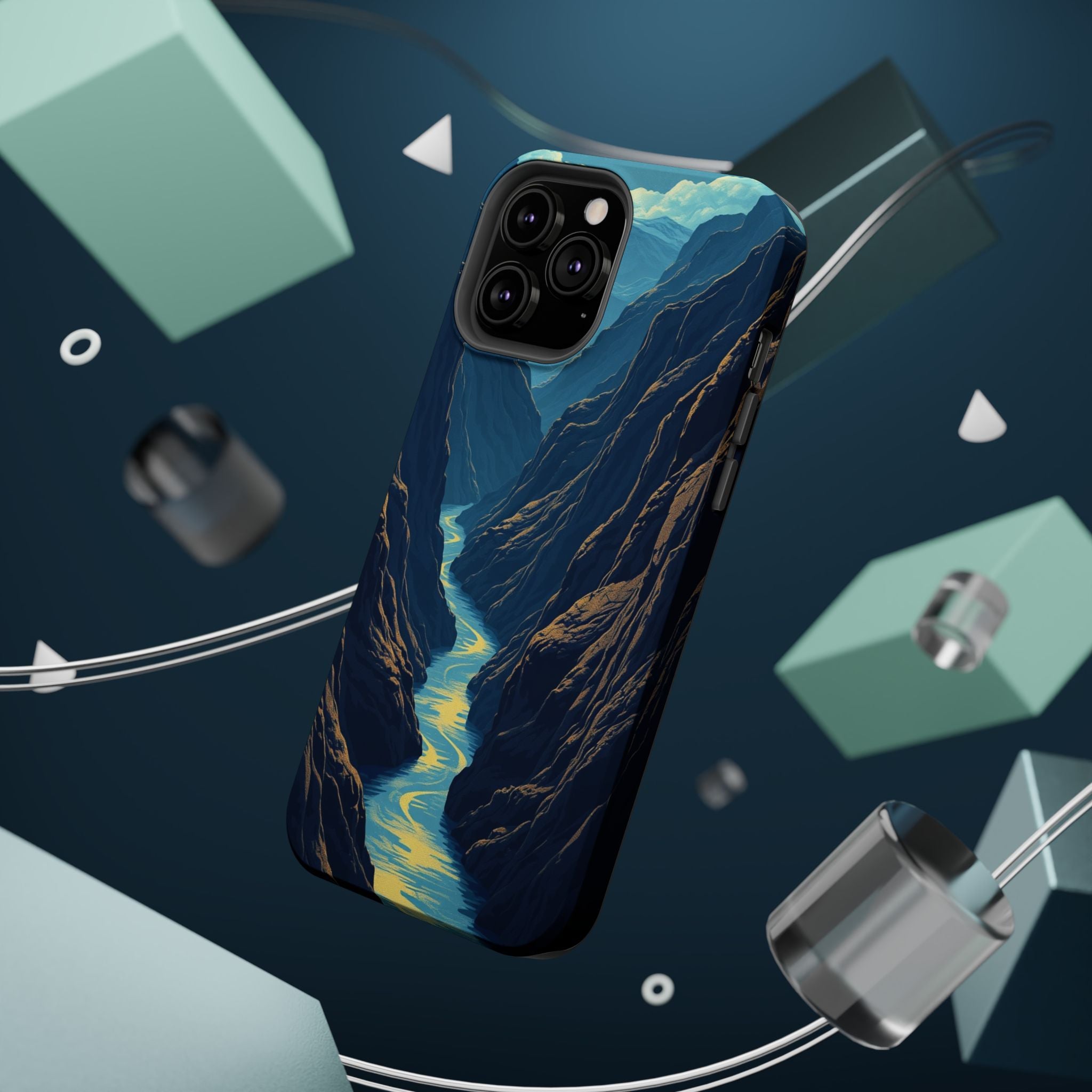iPhone River Canyon Gold Foil Luxury Slim Everyday Designer Case · iPhone Case