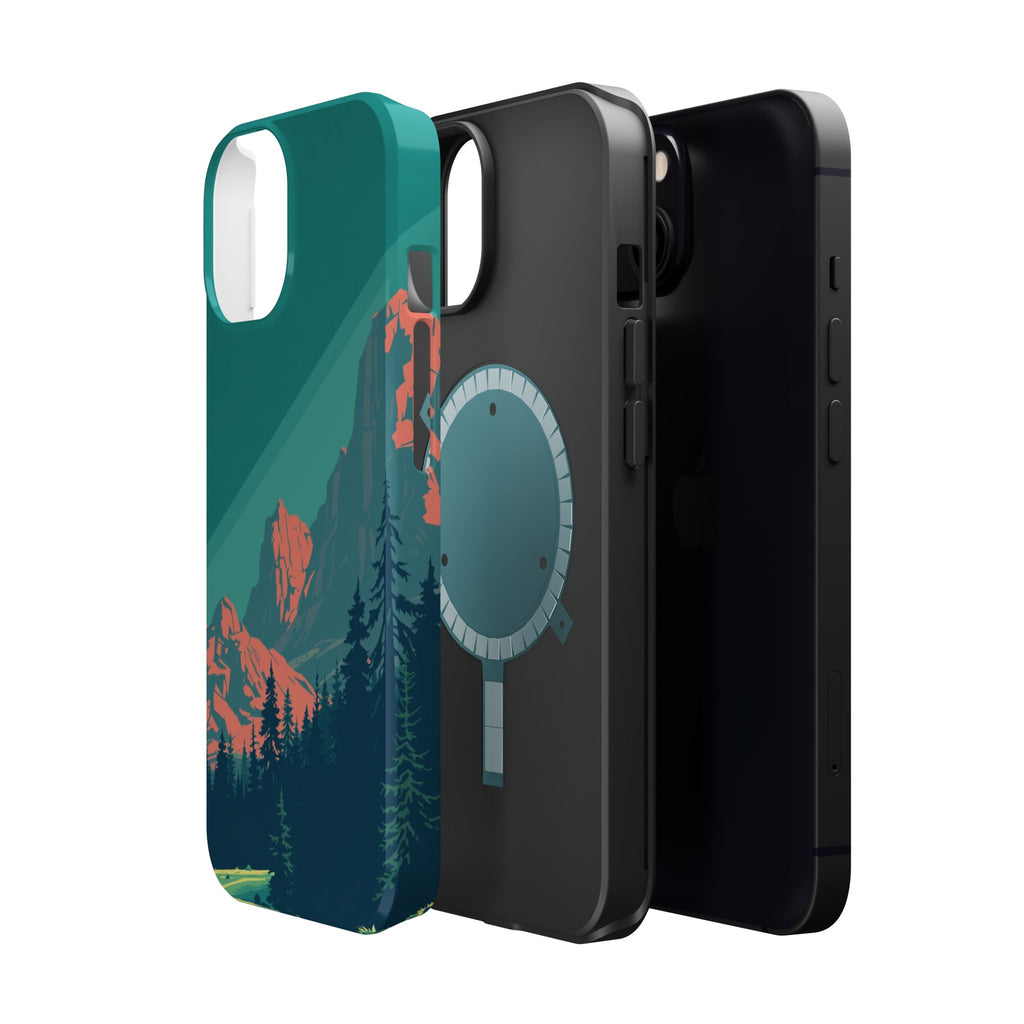 iPhone Pine Ridge Pixel Art -Bit Bold Modern Everyday Snap Case · iPhone Case