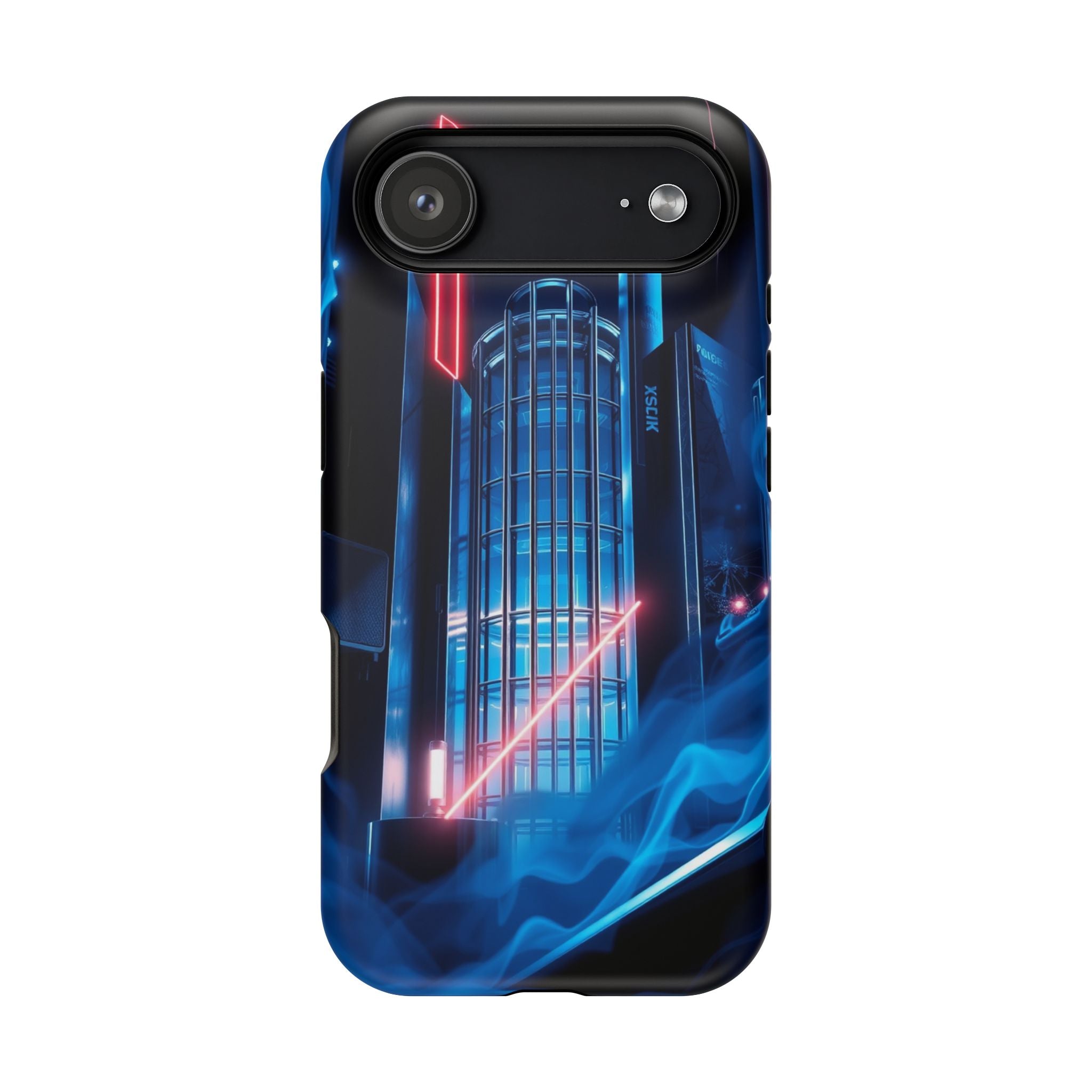 iPhone Midnight Blue And Silver Bauhaus Composition Slim Snap Case · iPhone Case