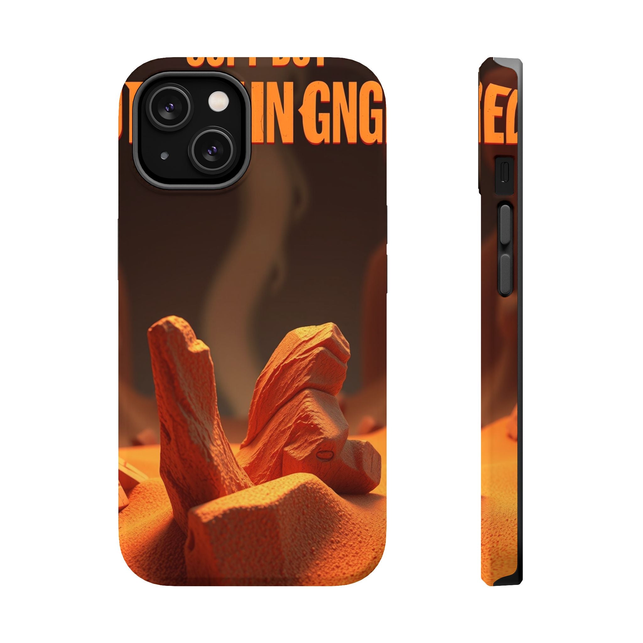 iPhone Earthy Soft but Unhinged Design Slim Everyday Designer Case · iPhone Case