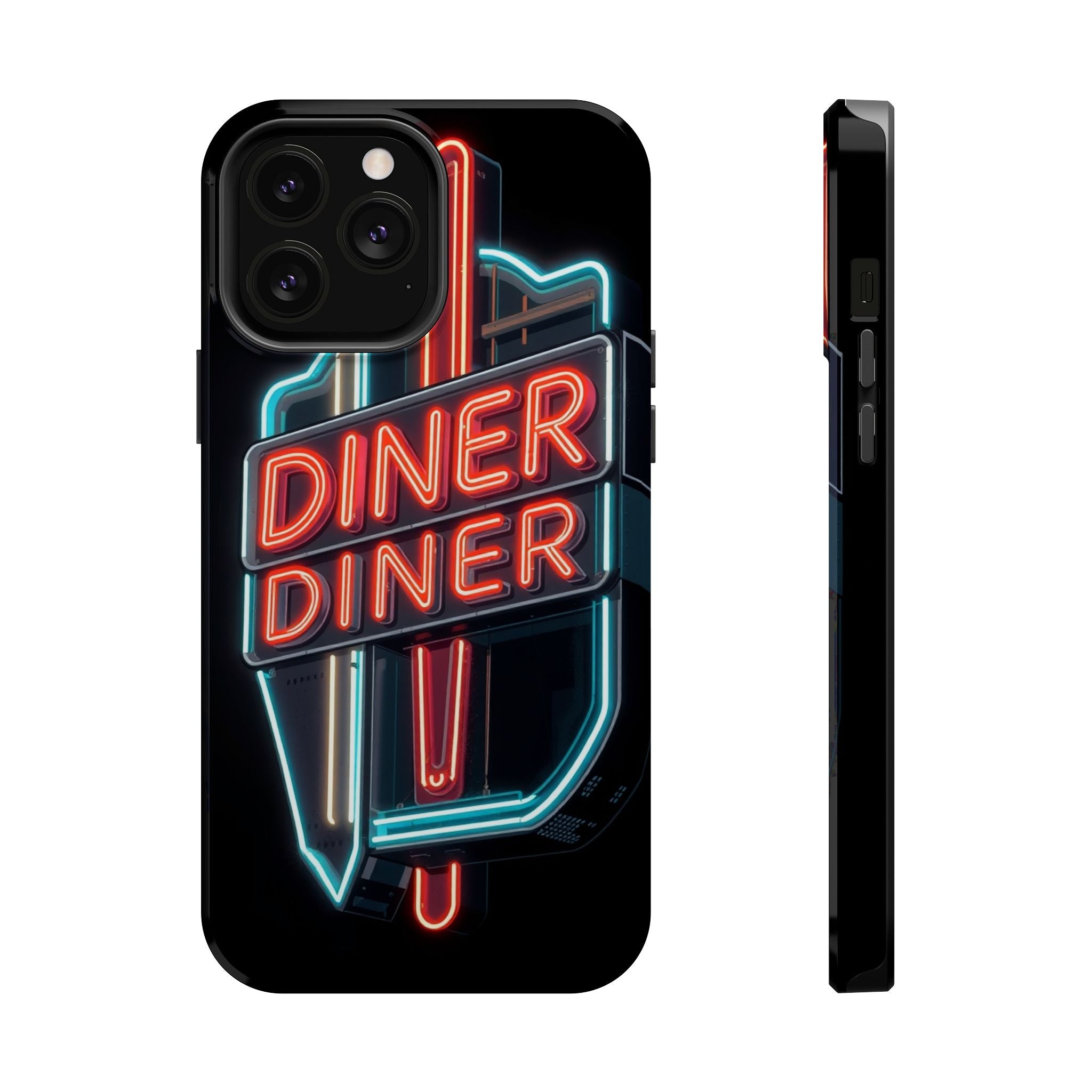 iPhone Neon Diner Sign Electric Art Slim Everyday Designer Case · iPhone Case