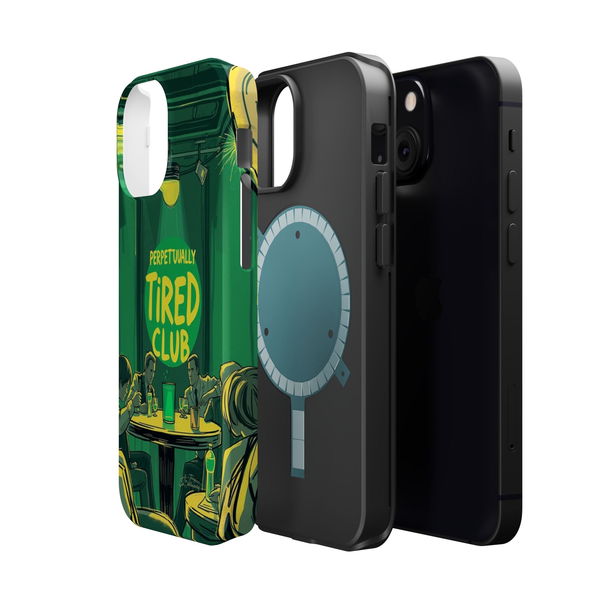 iPhone Radiant Perpetually Tired Club Design Slim Everyday Designer Case · iPhon