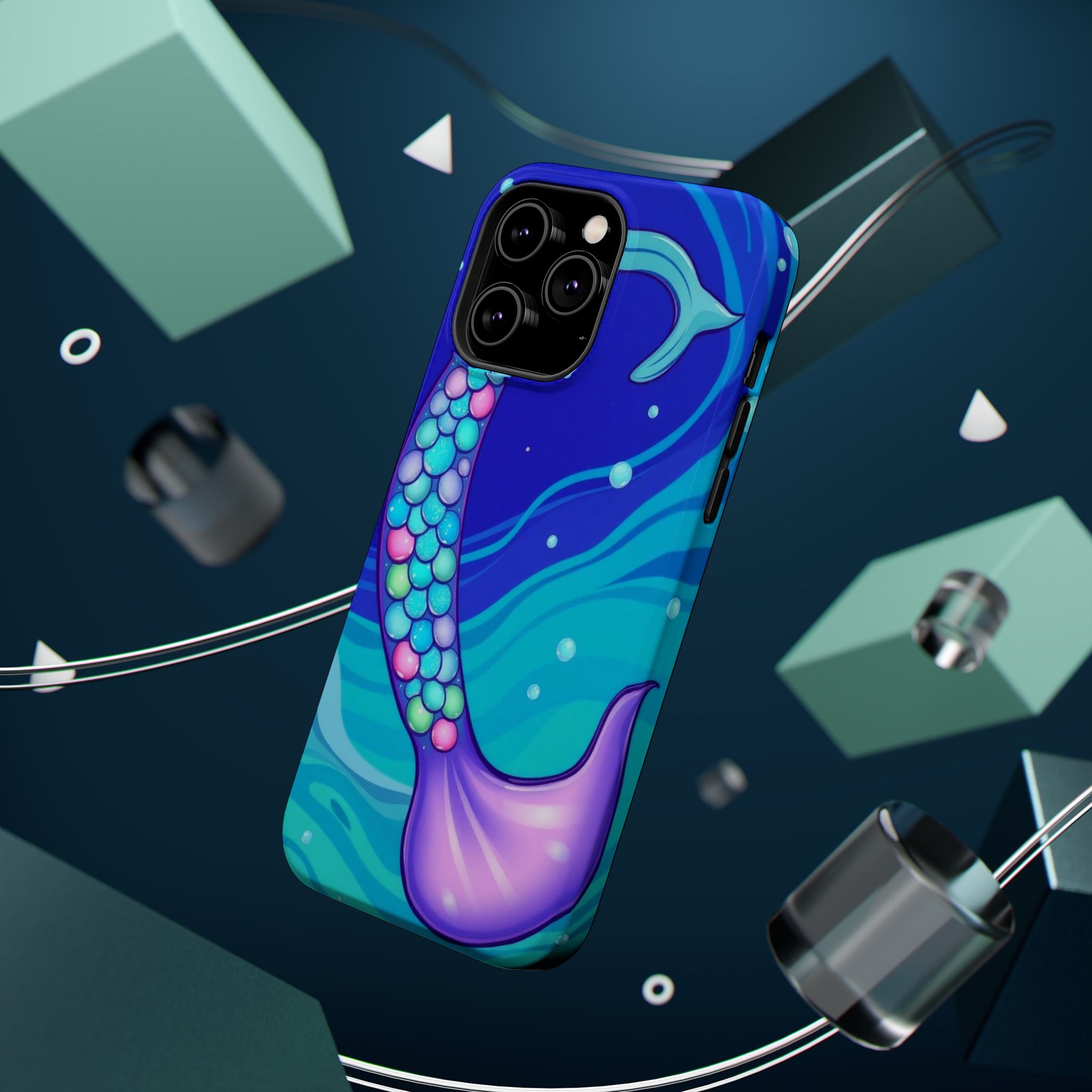 iPhone Mermaid Tail Swirl Kids Fun iPhone Phone Case Gift Artistic · iPhone Case