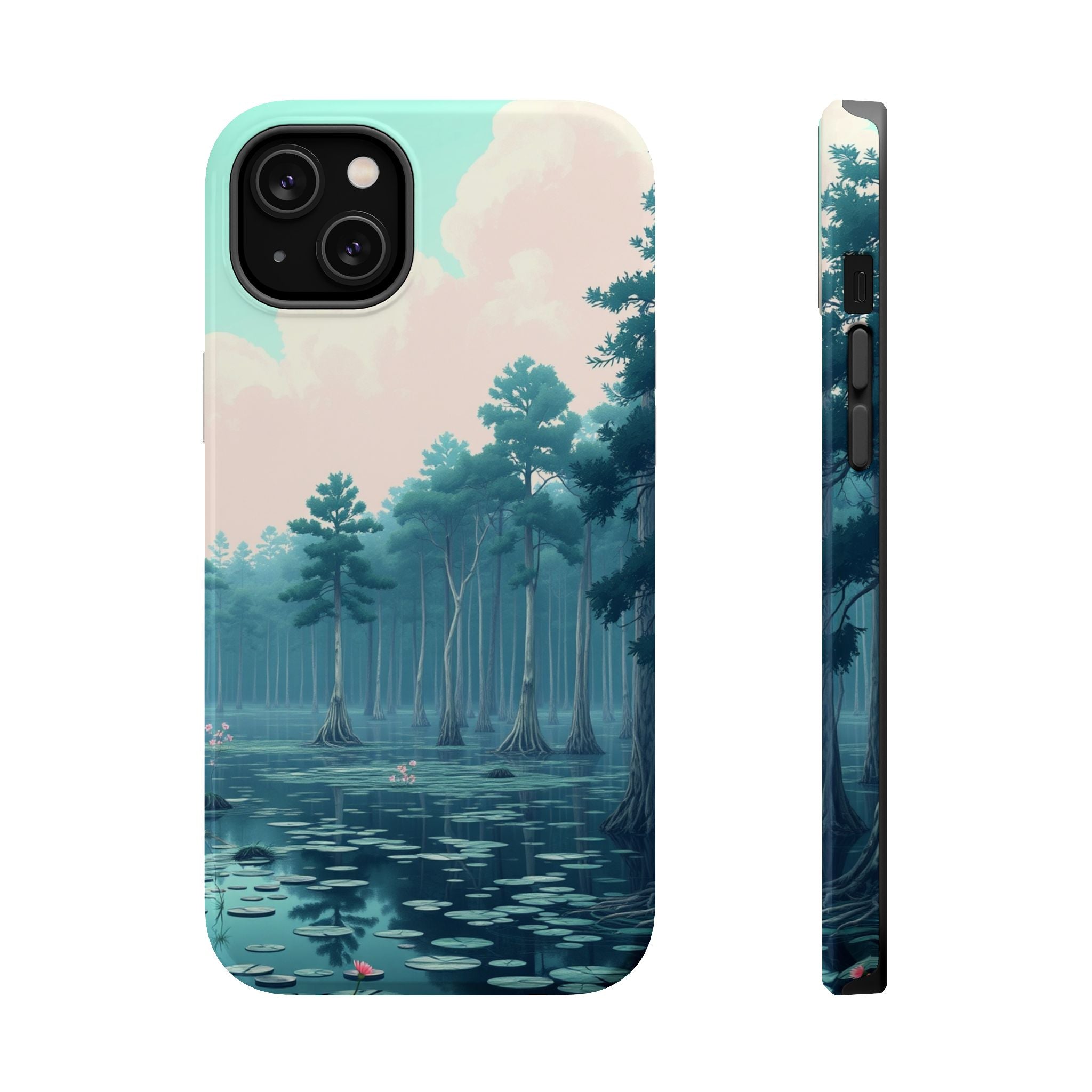 iPhone Serene Cypress Swamp Design 17 Slim Everyday Designer Case · iPhone Case
