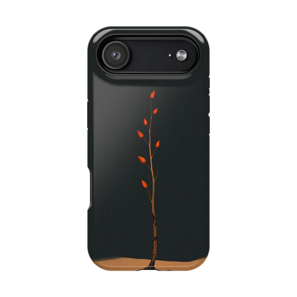 iPhone Burnt Orange And Sand Minimalist Stem Slim iPhone Everyday · iPhone Case