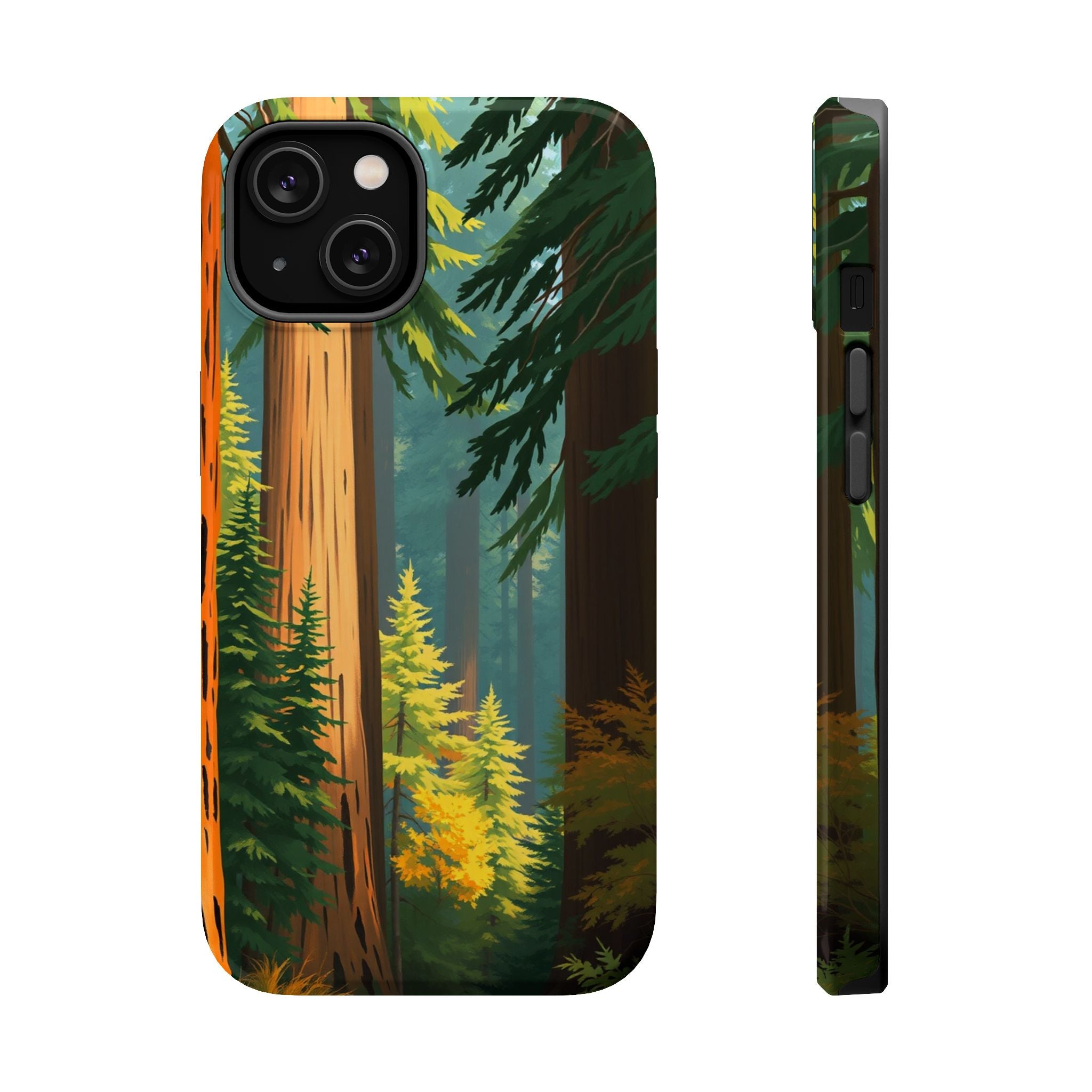 iPhone Redwood Forest Oil Painting Impressionist Clean iPhone Minimal · iPhone C