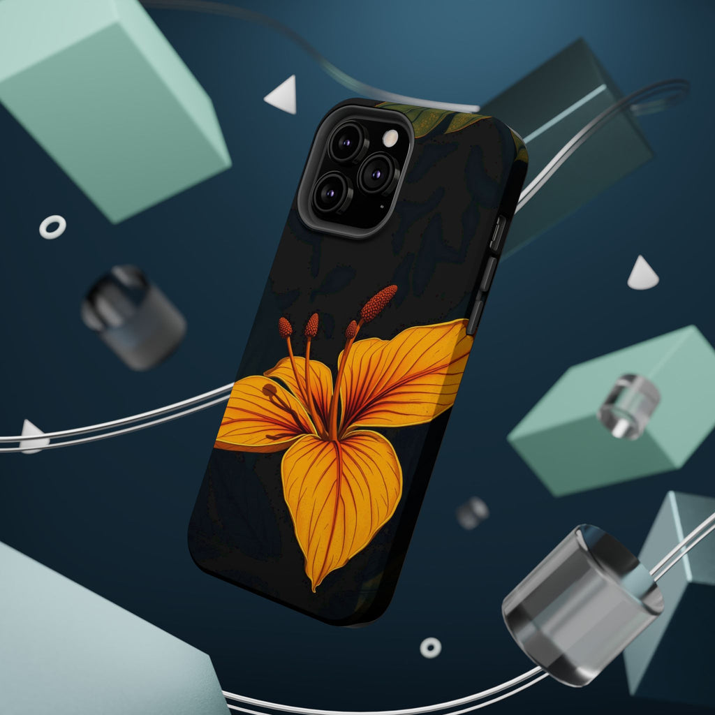 iPhone Earthy Tropical Bloom Design Artistic Everyday Cas Slim Snap Case · iPhon