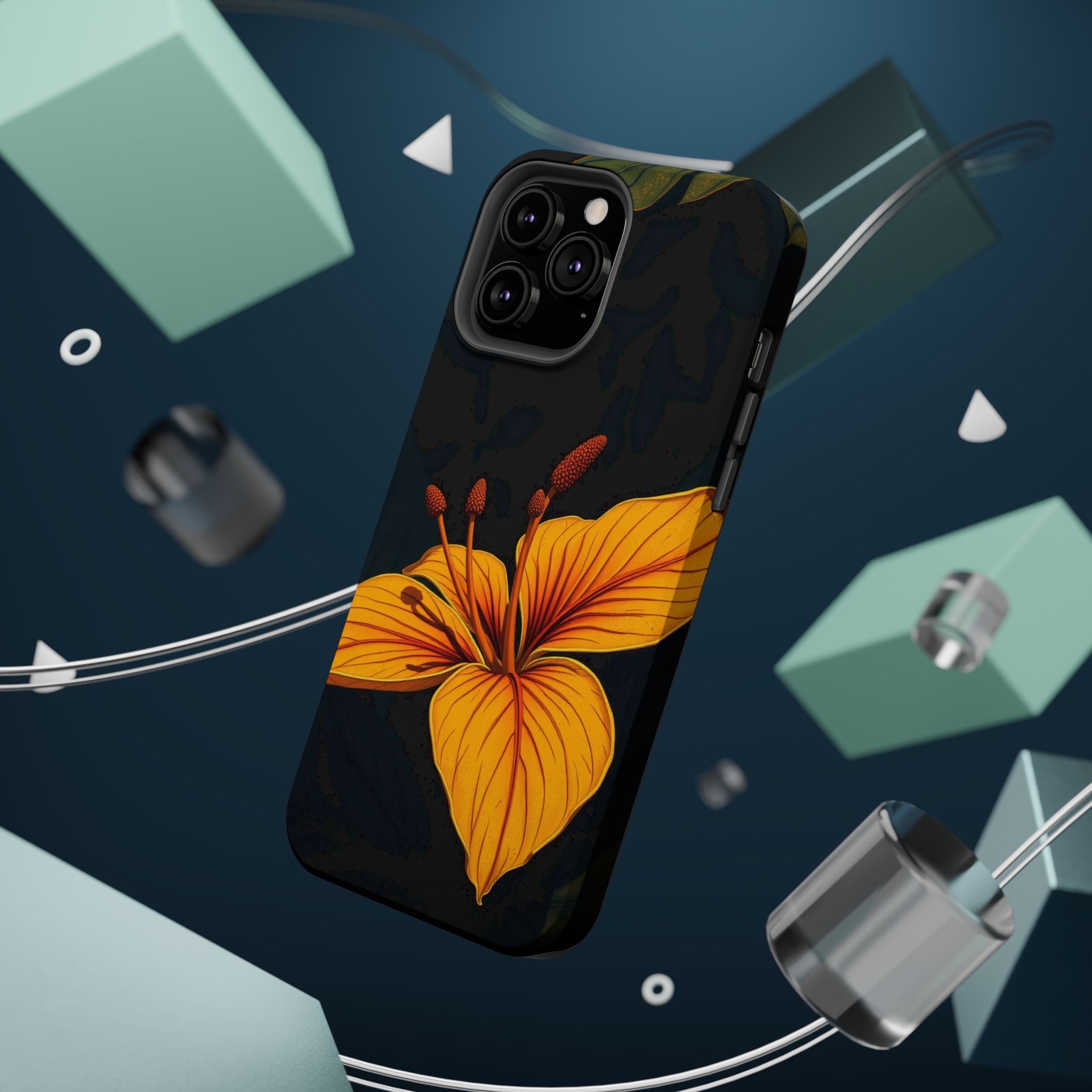 iPhone Earthy Tropical Bloom Design Artistic Everyday Cas Slim Snap Case · iPhon