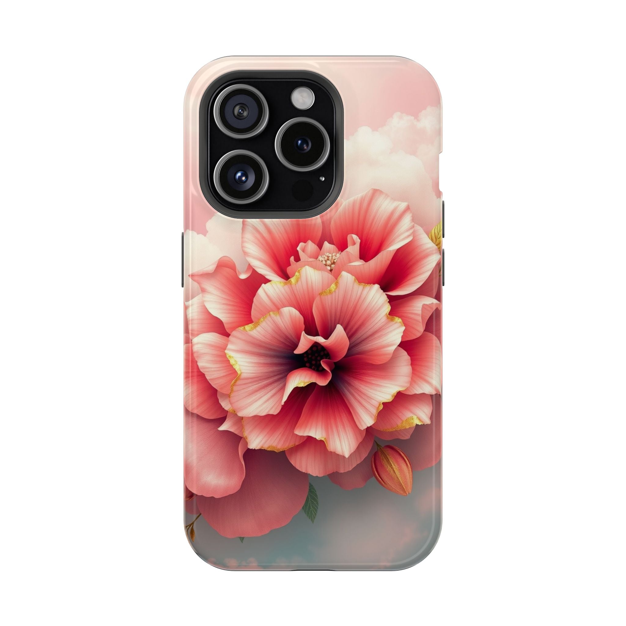 iPhone Pastel Floral Cloud Gold Foil Luxury Slim iPhone Everyday · iPhone Case