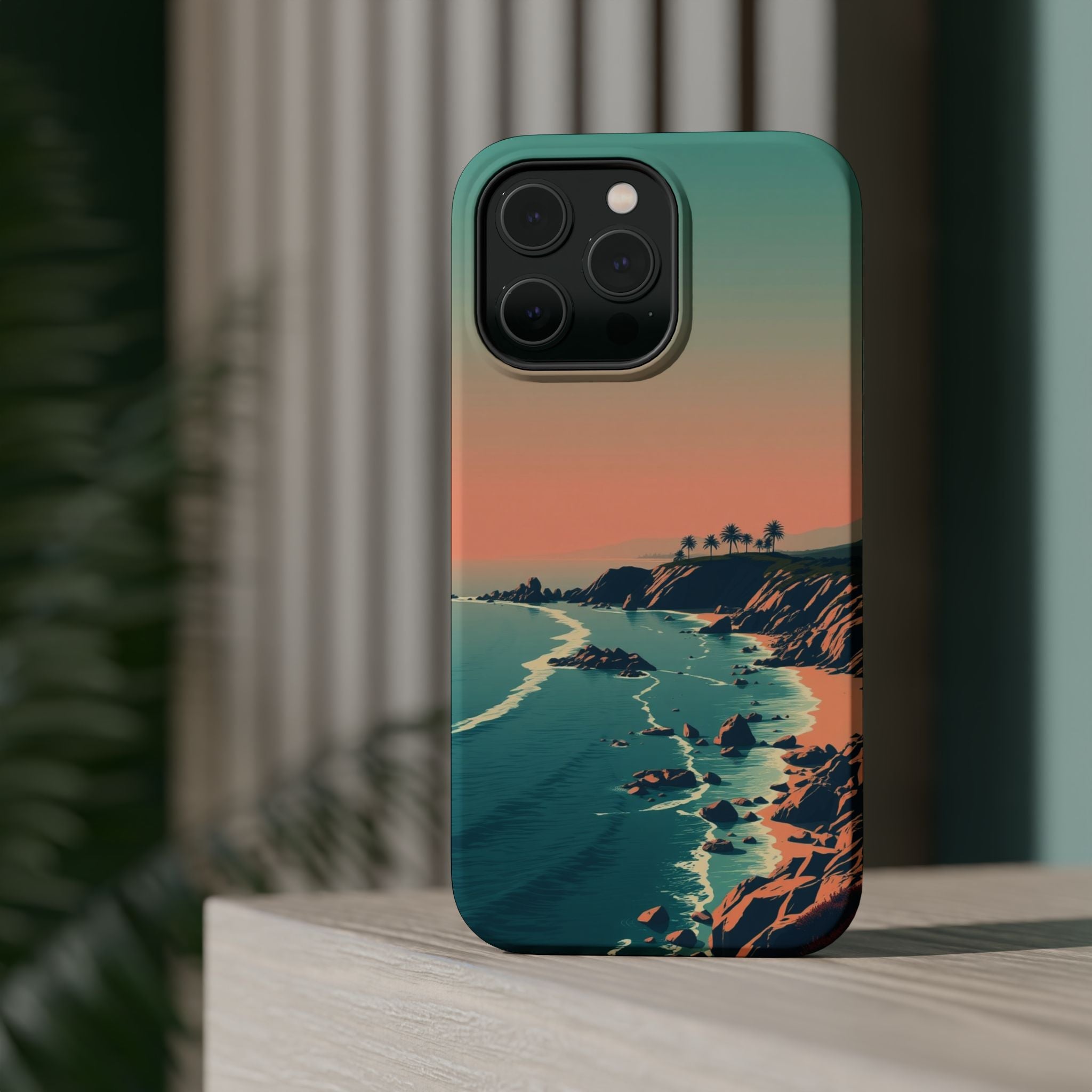 iPhone Radiant Pebble Beach Design Bold Modern Everyday Snap Case · iPhone Case