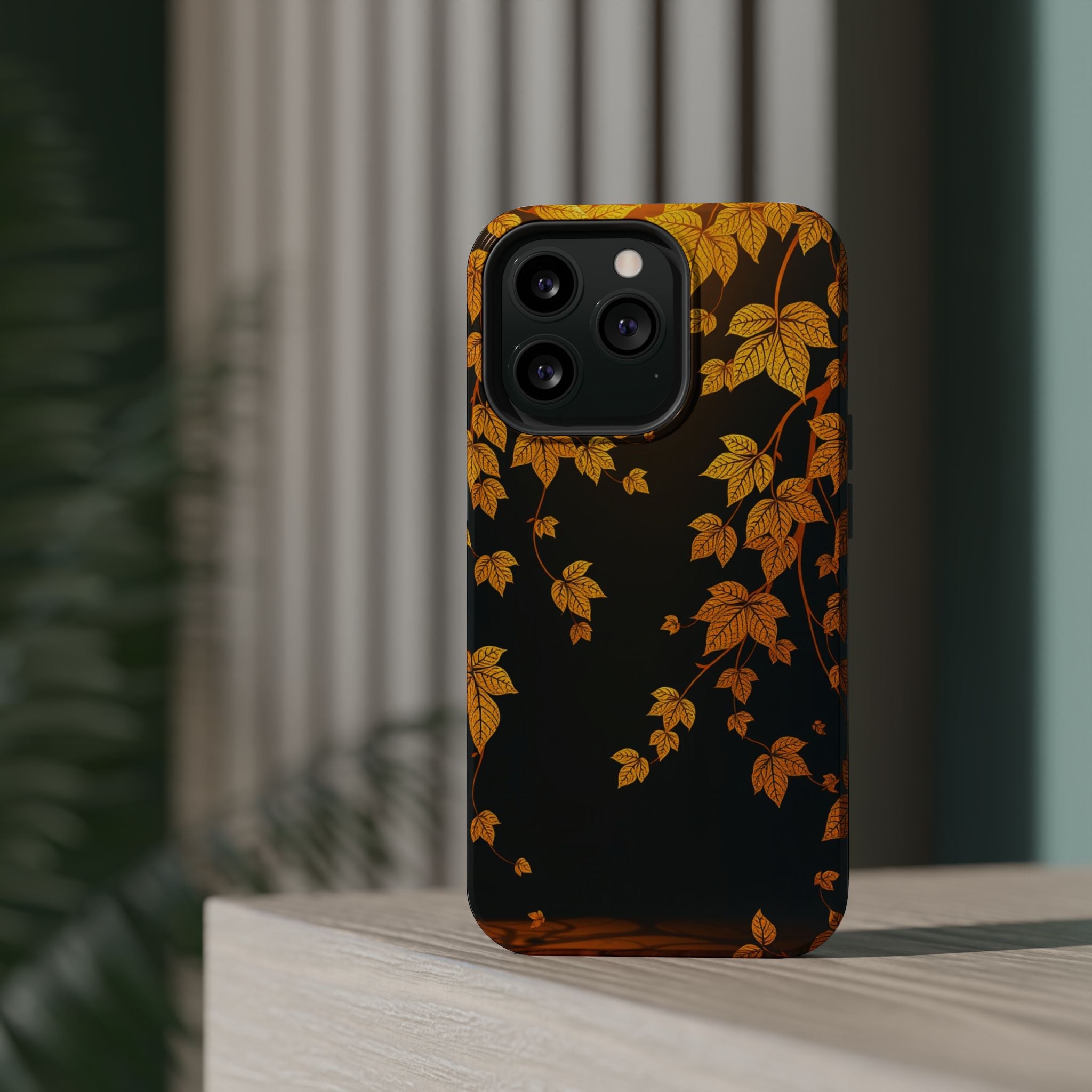 iPhone Mustard And Rust Art Nouveau Vine Slim Everyday iPhone 14 · iPhone Case