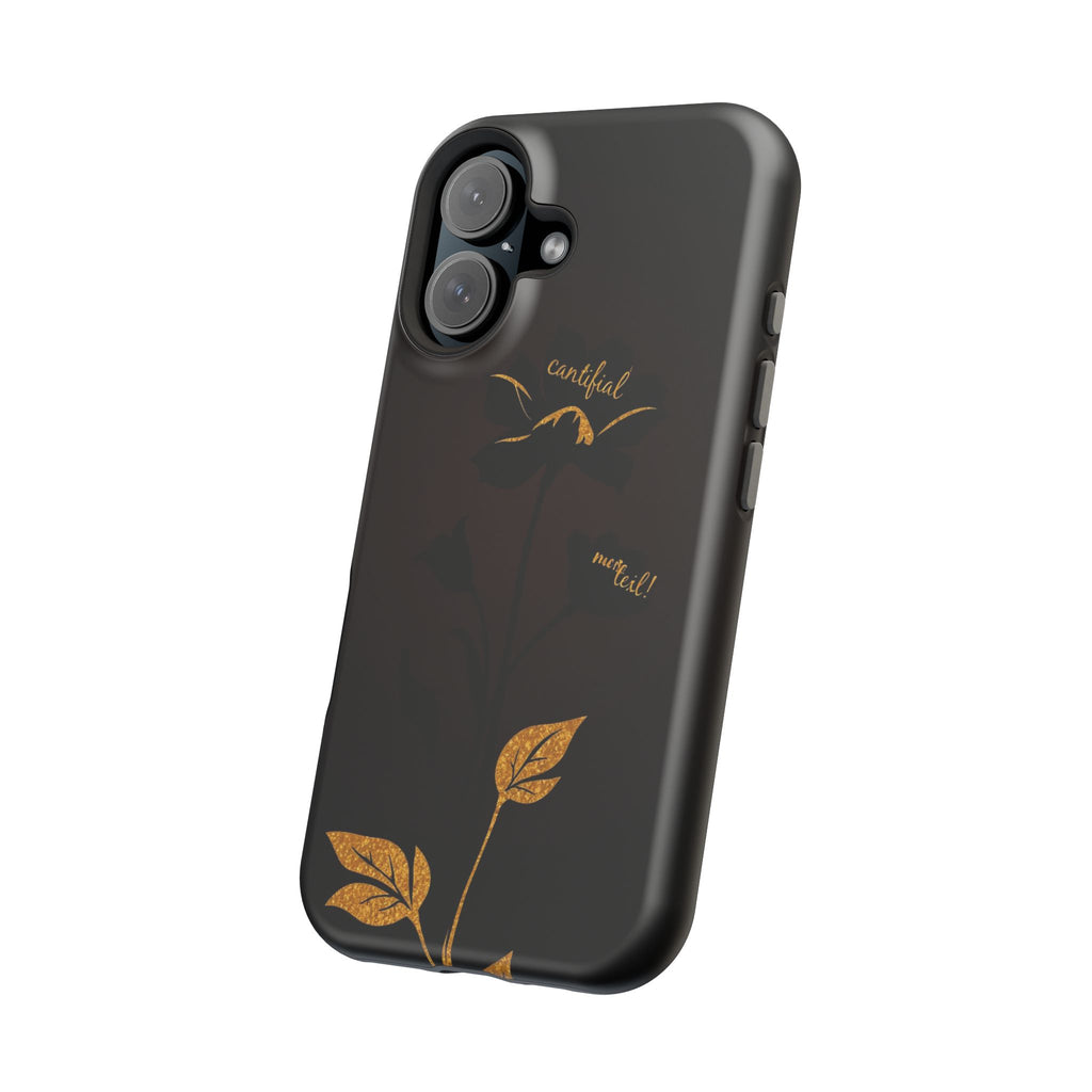 iPhone Earthy Floral Silhouette Design Slim Everyday Designer Case · iPhone Case