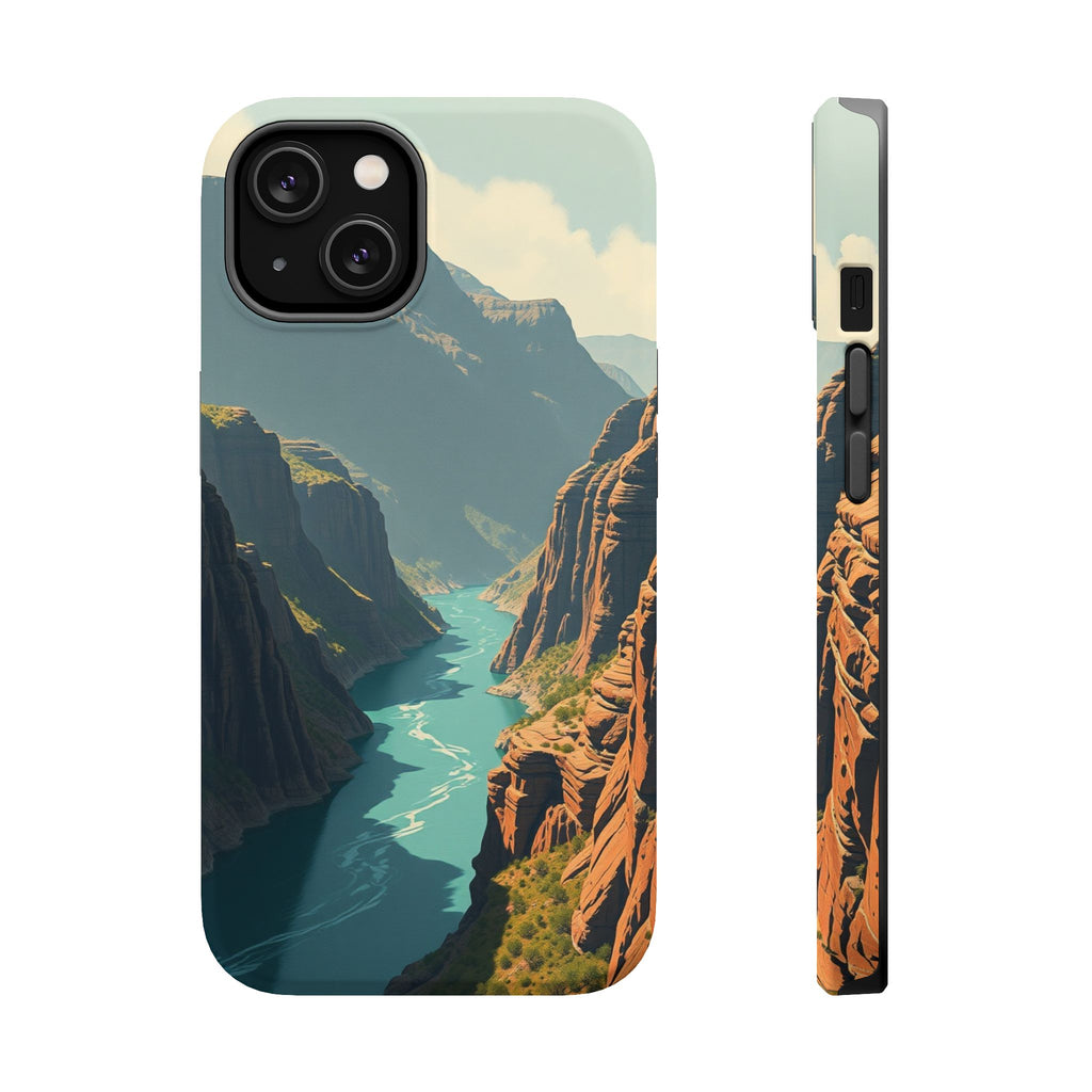 iPhone Charcoal And Copper River Canyon Slim Everyday iPhone 19 · iPhone Case