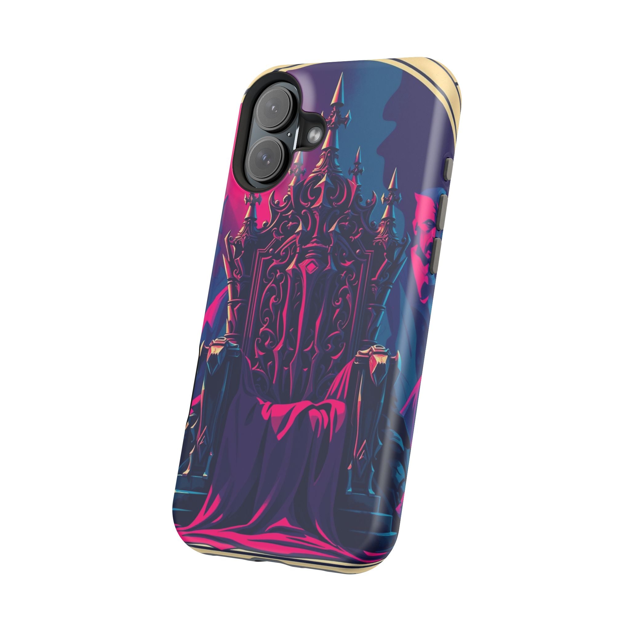 iPhone Lich King Throne Vintage Retro Poster Slim Everyday Designer Case · iPhon