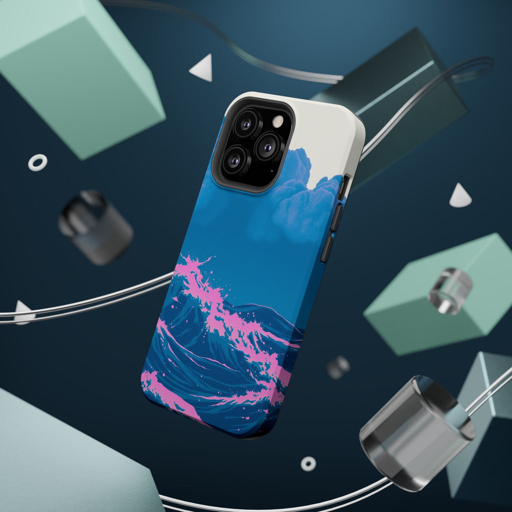 iPhone Storm at Sea Risograph Print Slim Everyday Designer Case · iPhone Case