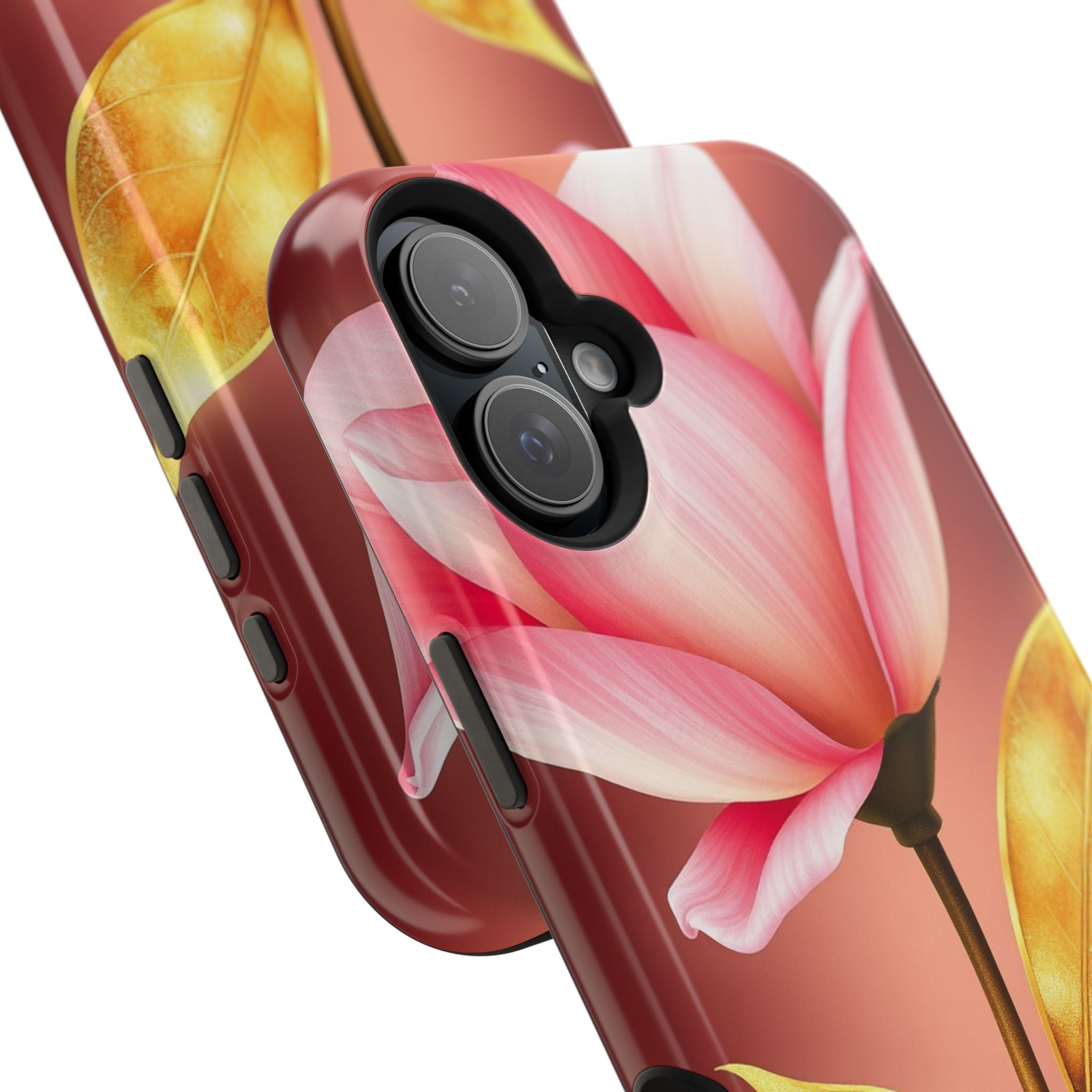 iPhone Dreamy Bloom and Leaf Design 14 Slim Everyday Designer Case · iPhone Case