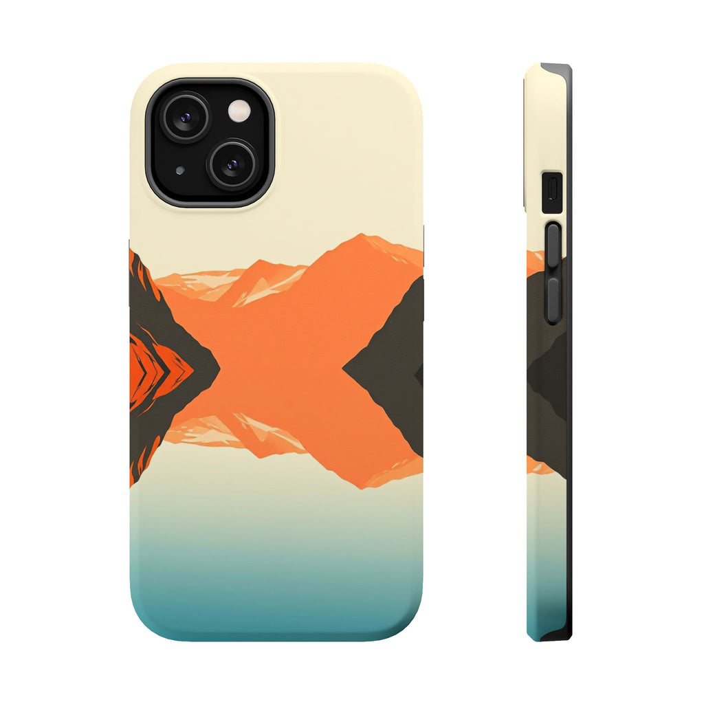 iPhone Burnt Orange And Sand Fjord Reflection Slim iPhone Everyday · iPhone Case