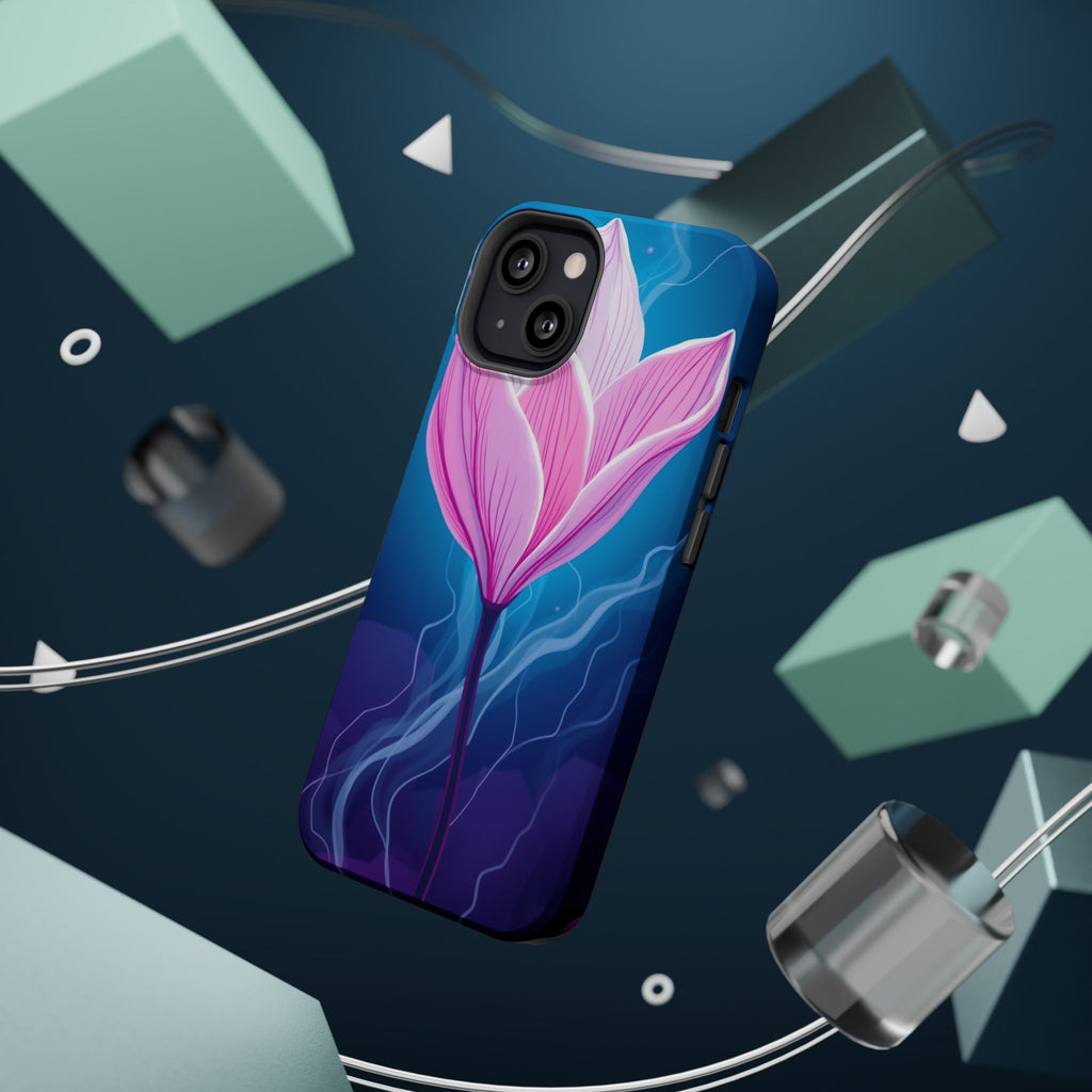 iPhone Cyan And Magenta Petal Storm Slim Everyday Designer Case · iPhone Case