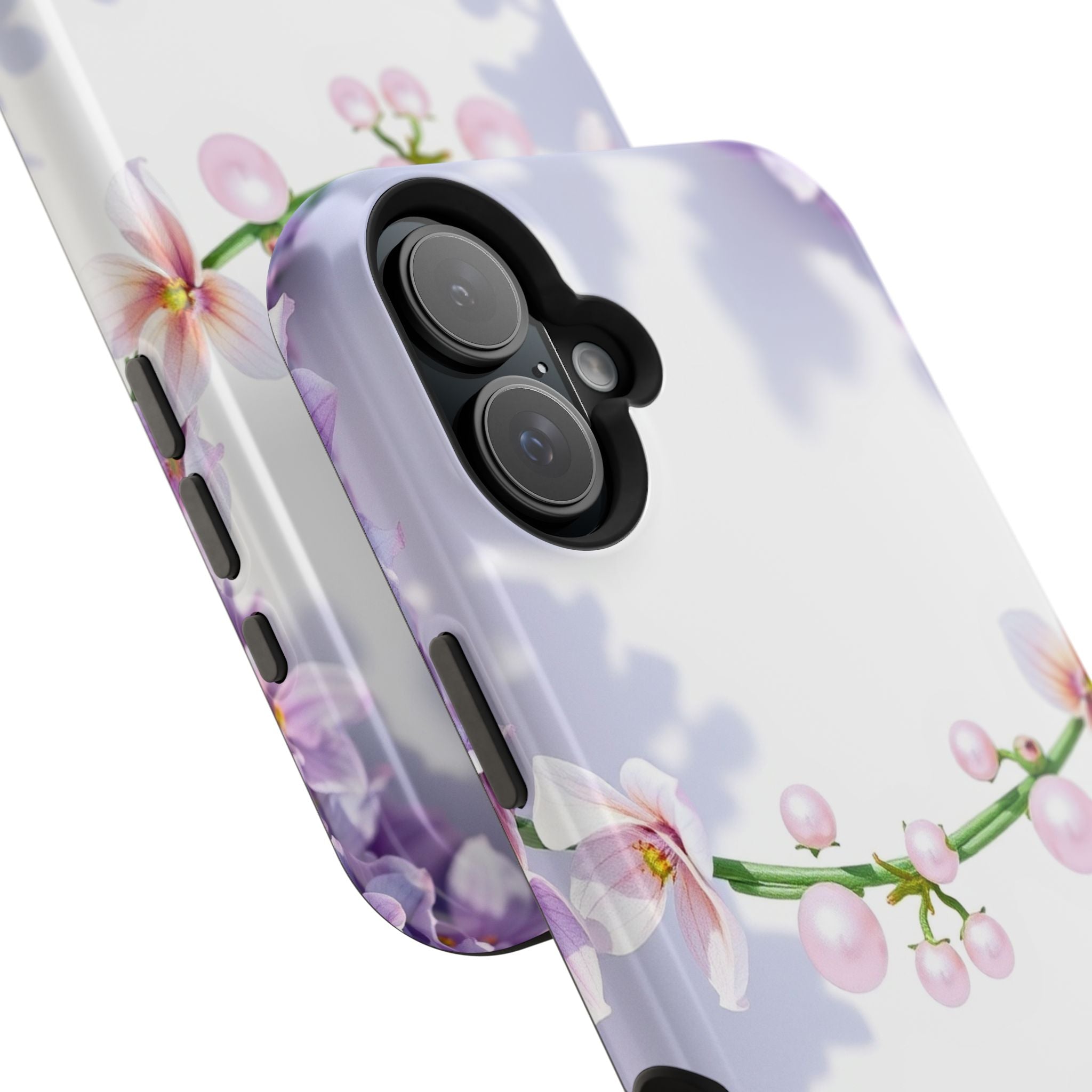 iPhone Vibrant Floral Crown Design Clean Minimal Snap Cas Slim Snap Case · iPhon