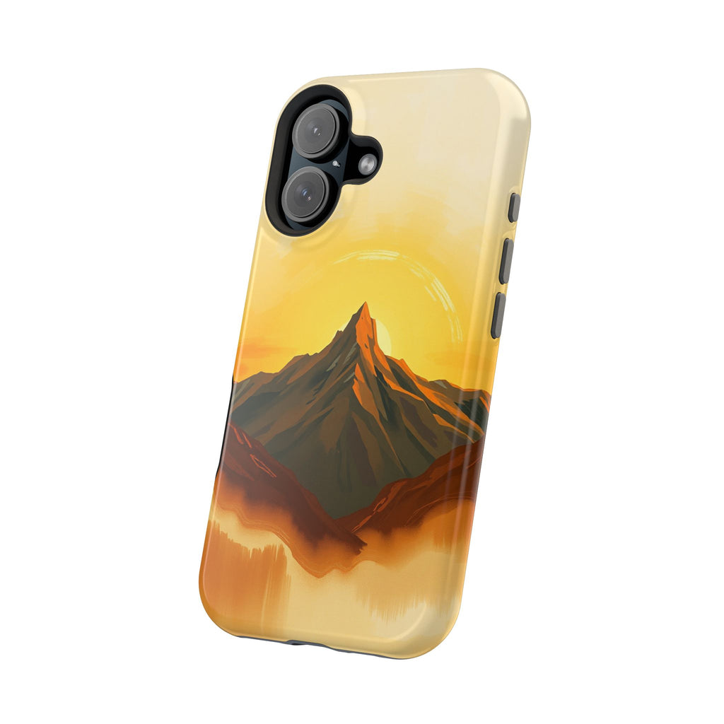 iPhone Mustard And Rust Mountain at Sunrise Slim iPhone Everyday · iPhone Case