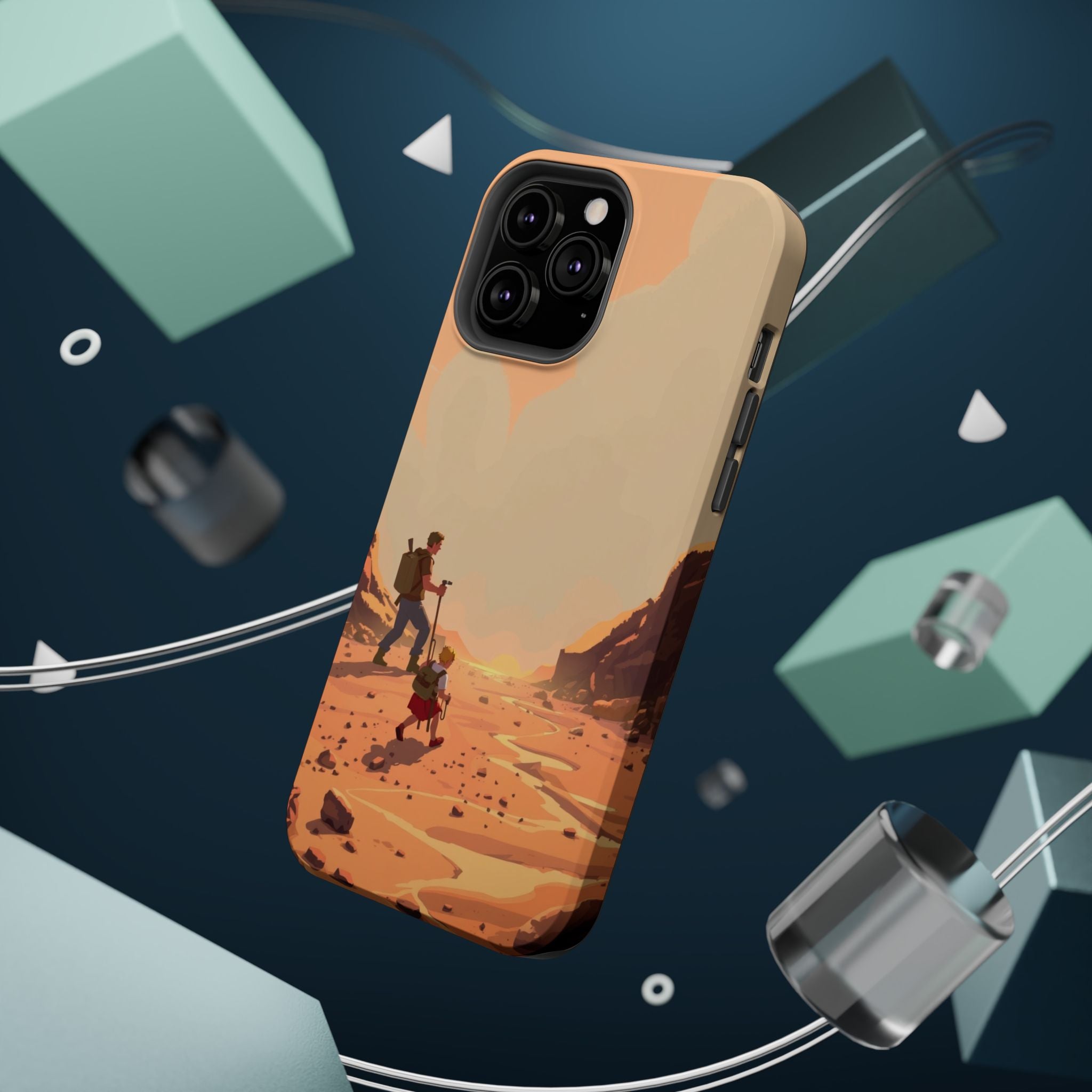 iPhone Burnt Orange And Sand Barely Surviving Slim Everyday Designer Case · iPho