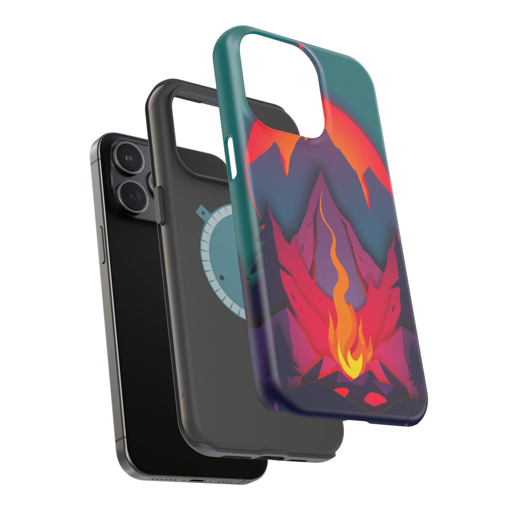 iPhone Cyan And Magenta Wildfire Glow Slim Everyday iPhone 12 Designer · iPhone