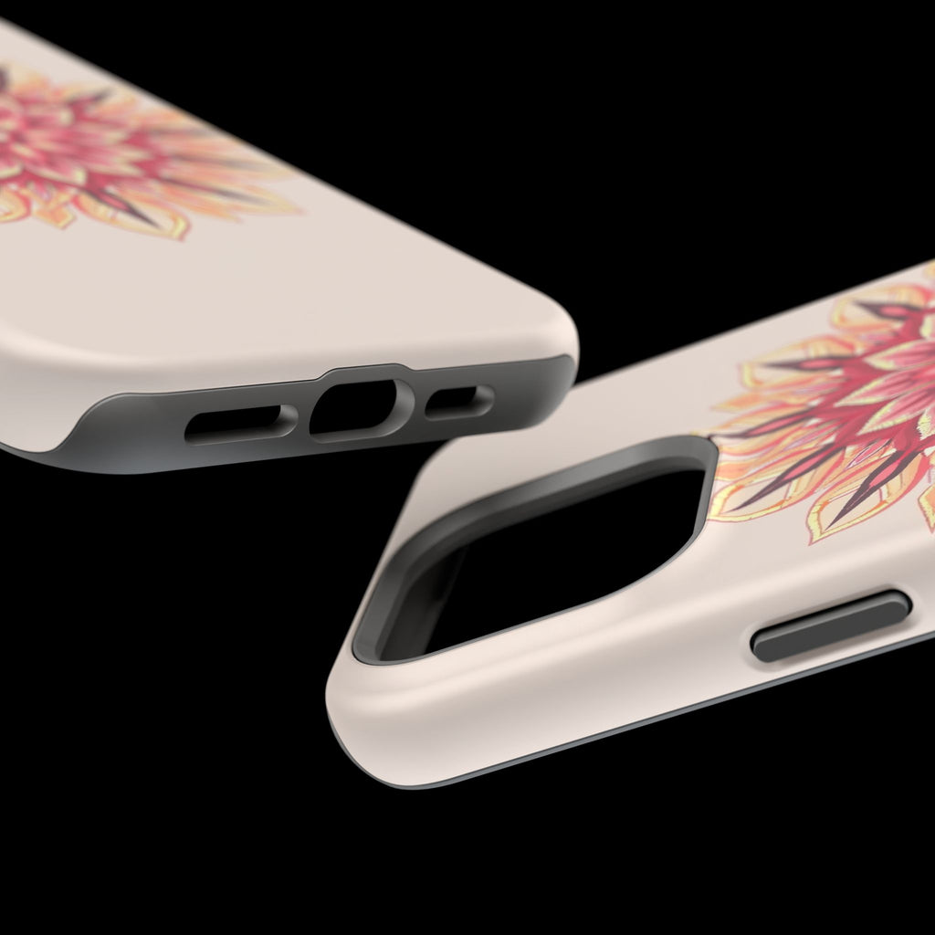 iPhone Floral Mandala Pixel Art -Bit Slim Everyday Designer Case · iPhone Case