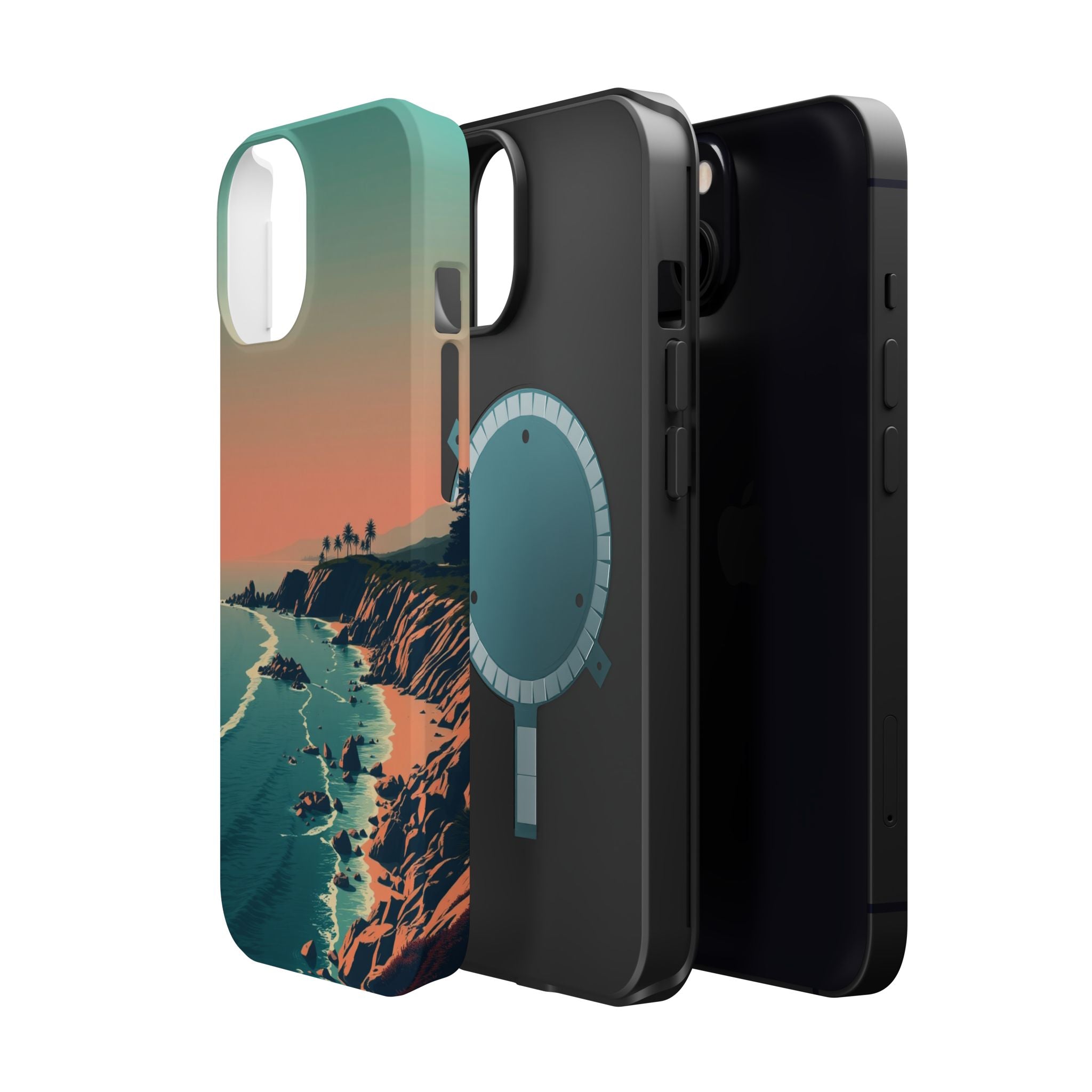 iPhone Radiant Pebble Beach Design Bold Modern Everyday Snap Case · iPhone Case
