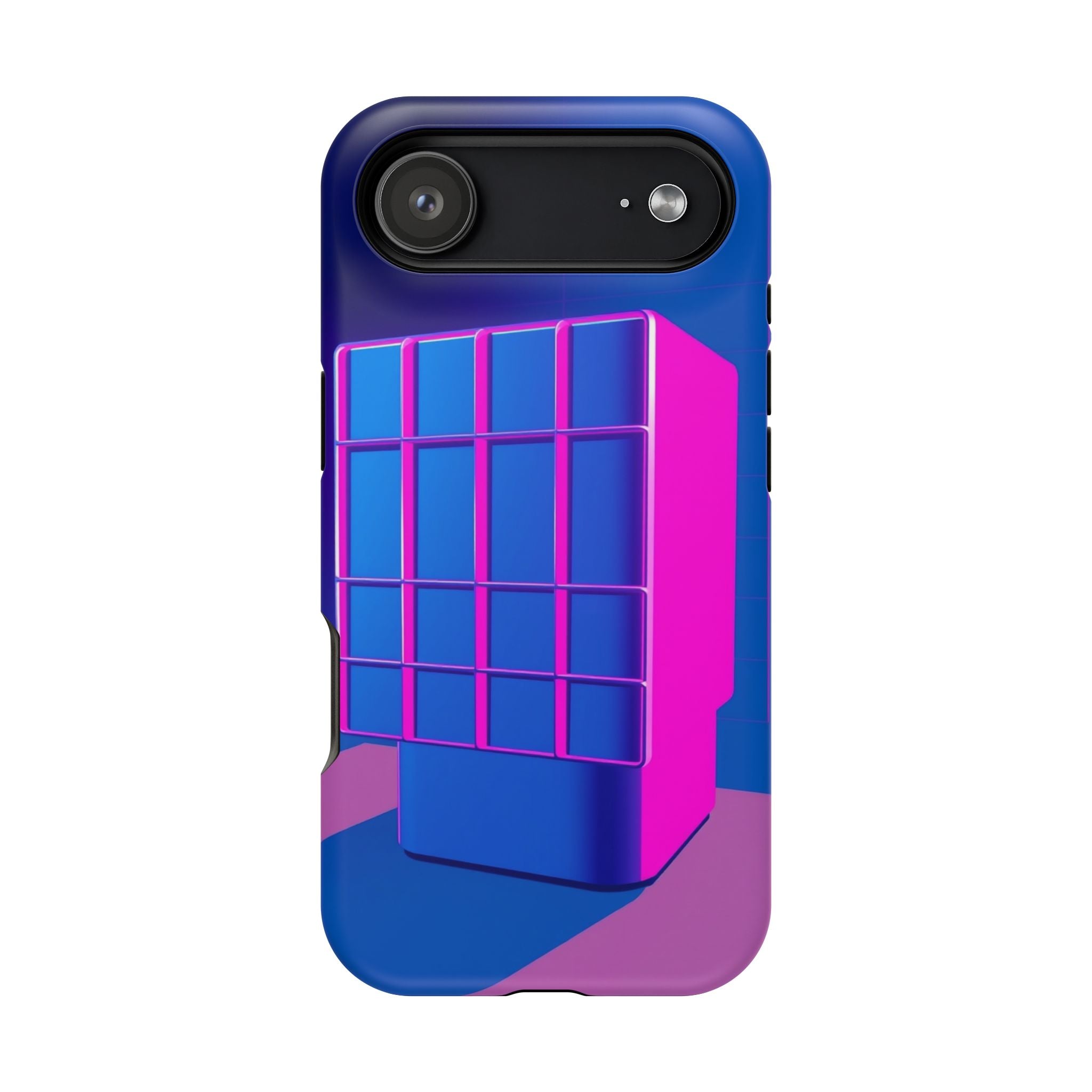 iPhone Earthy 80s Grid Synthwave Design Slim Everyday Designer Case · iPhone Cas
