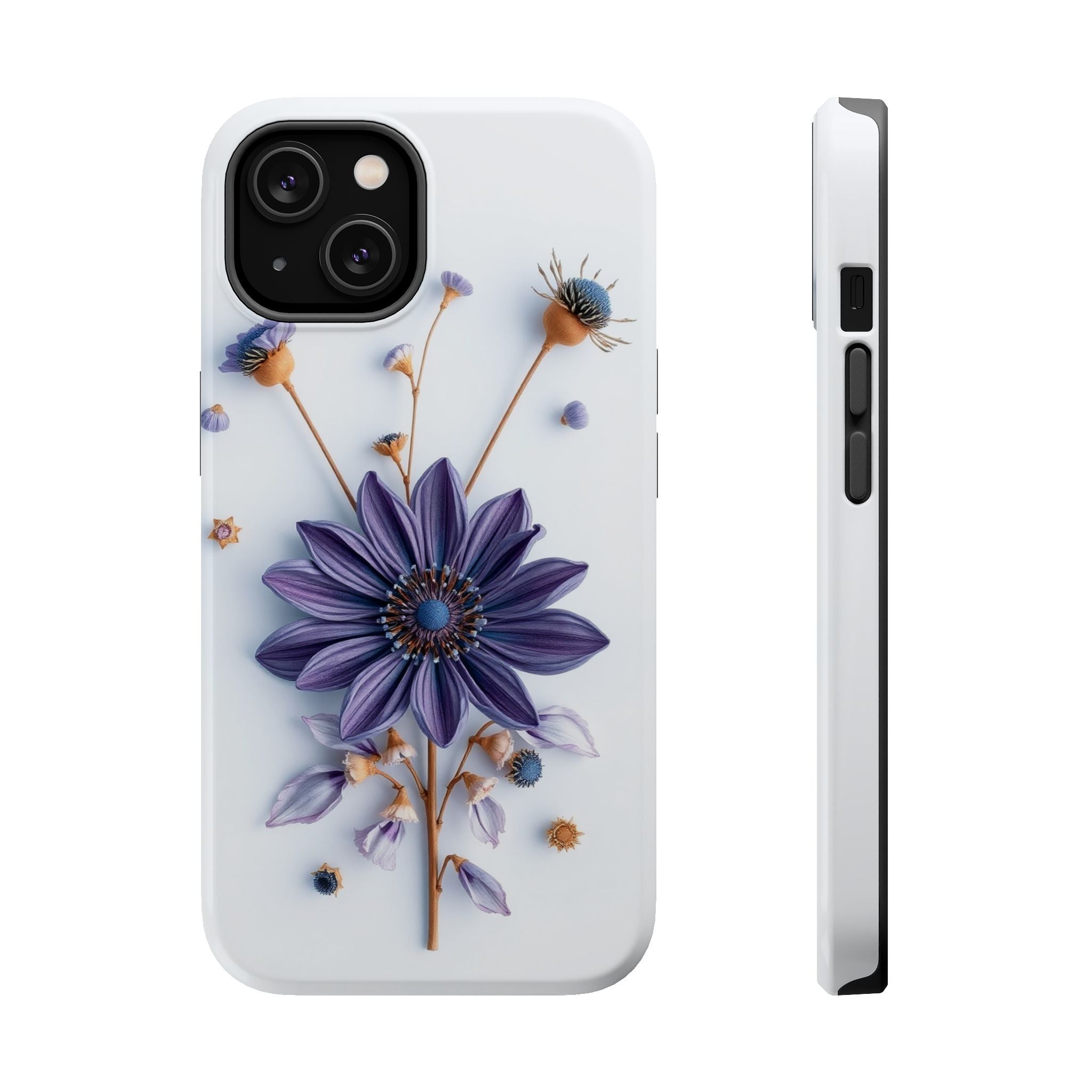 iPhone Dried Flower Flat Lay Pastel Kawaii Slim iPhone Everyday · iPhone Case