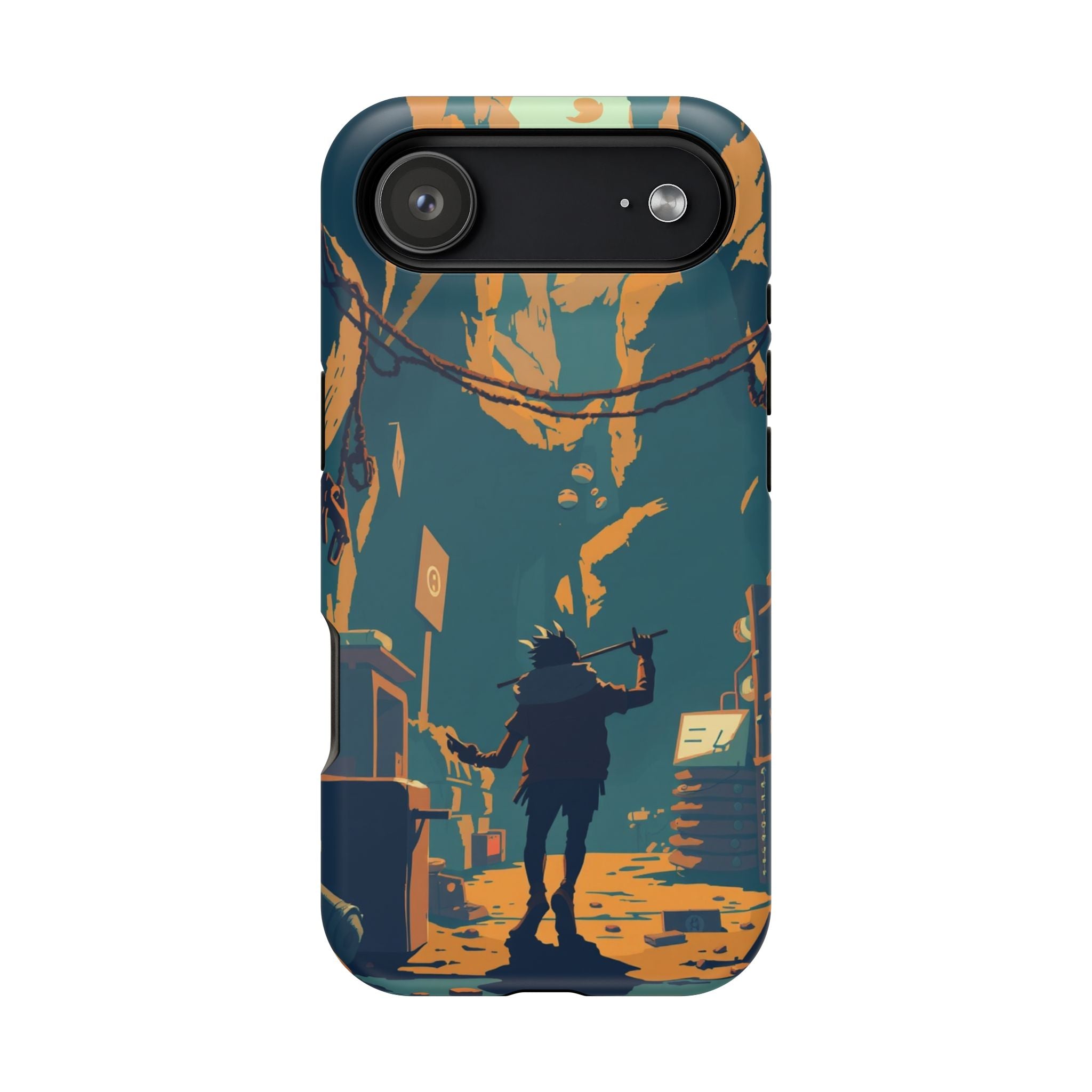iPhone Mustard And Rust Unhinged in a Cute Way Soft Finish Everyday Case · iPhon