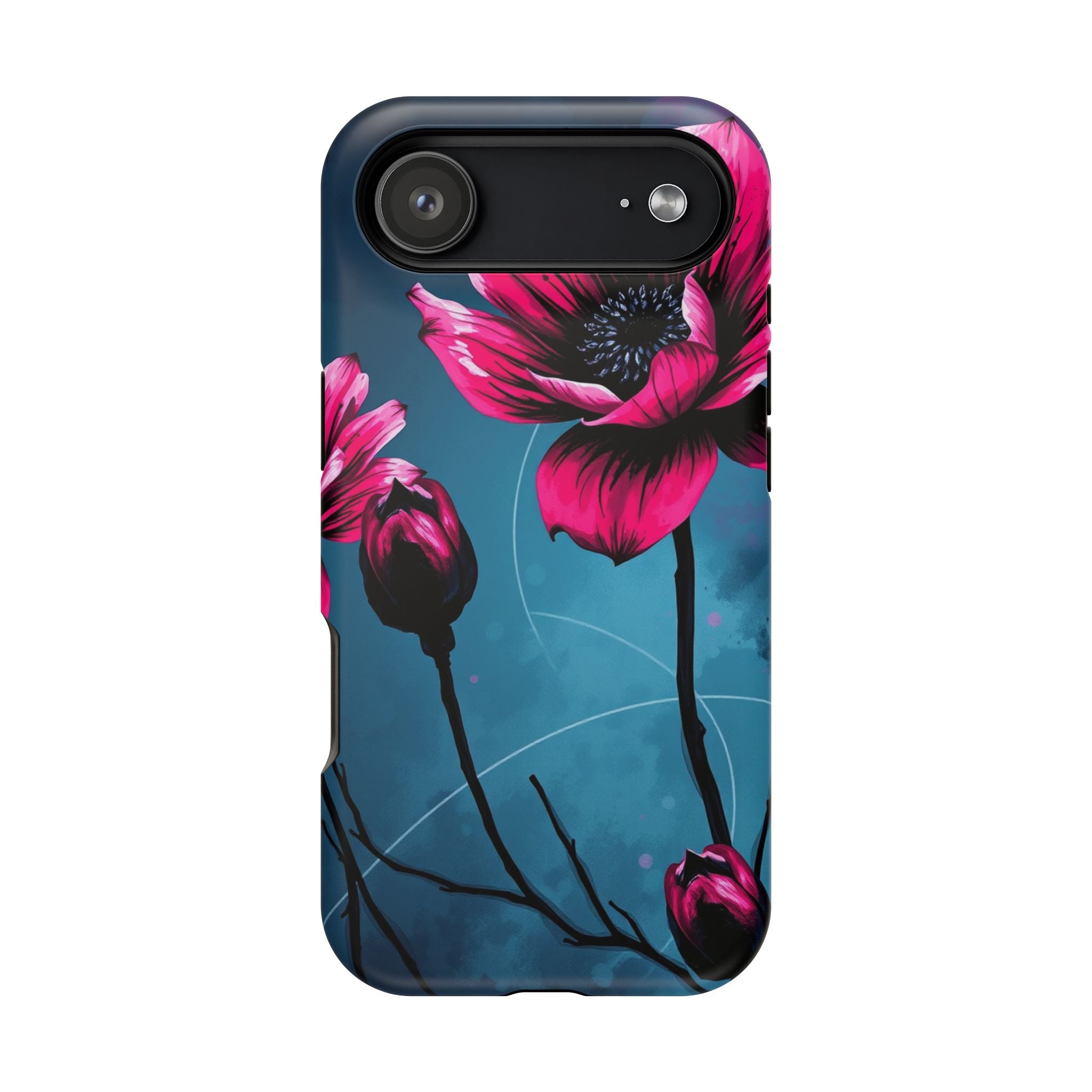iPhone Floral Ink Wash Bold Art Slim Everyday Designer Case · iPhone Case