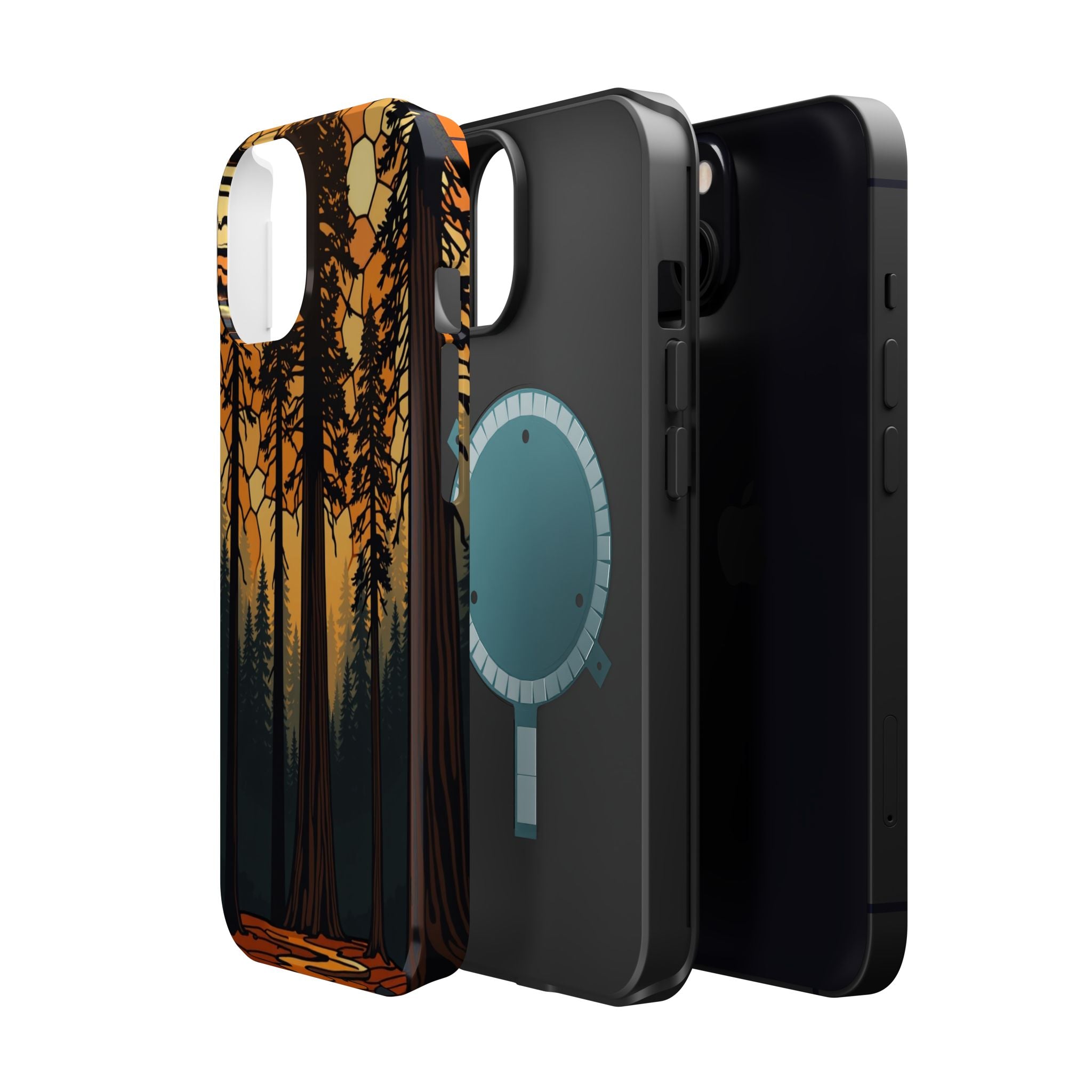 iPhone Burnt Orange And Sand Redwood Forest Soft iPhone 11 Finish · iPhone Case