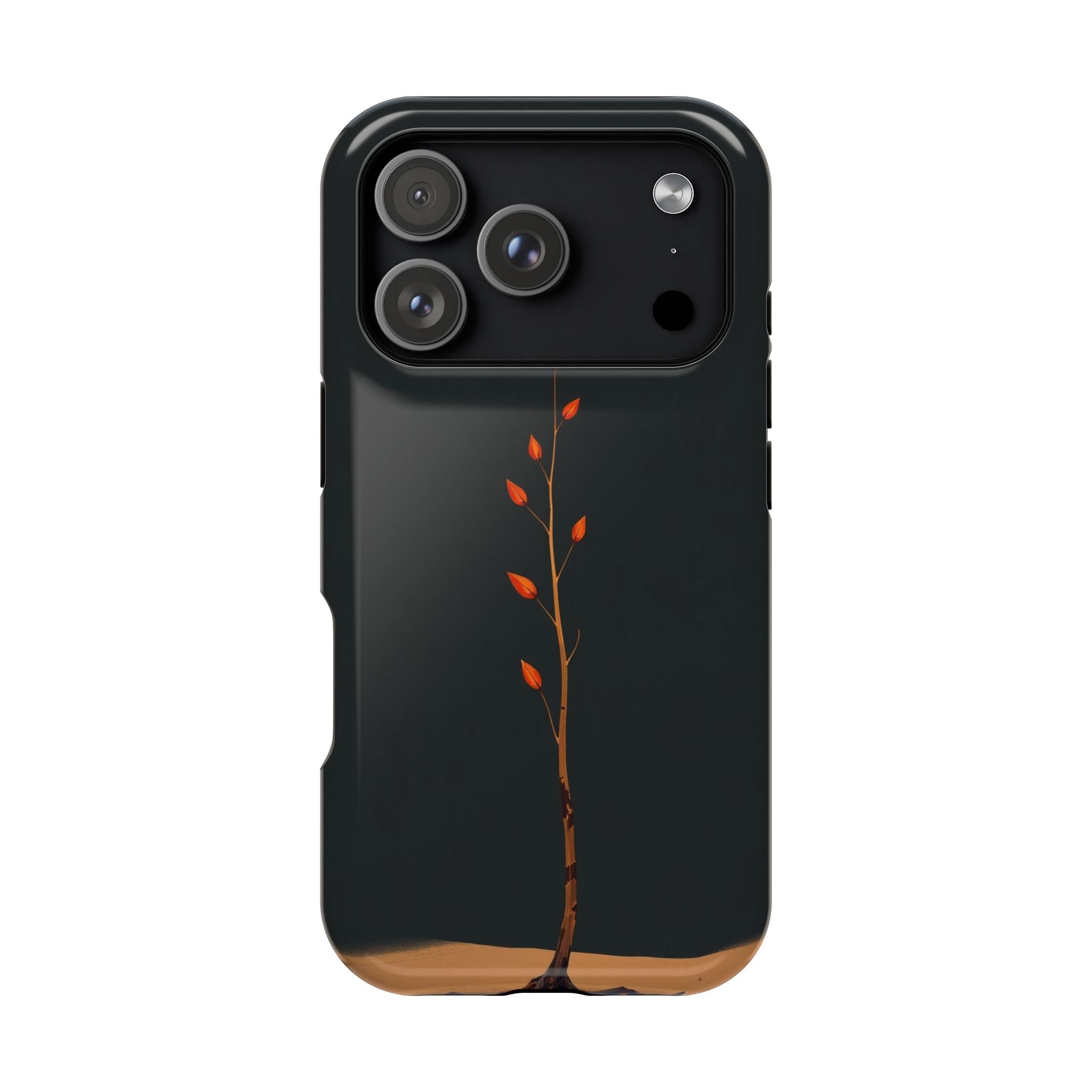 iPhone Burnt Orange And Sand Minimalist Stem Slim iPhone Everyday · iPhone Case