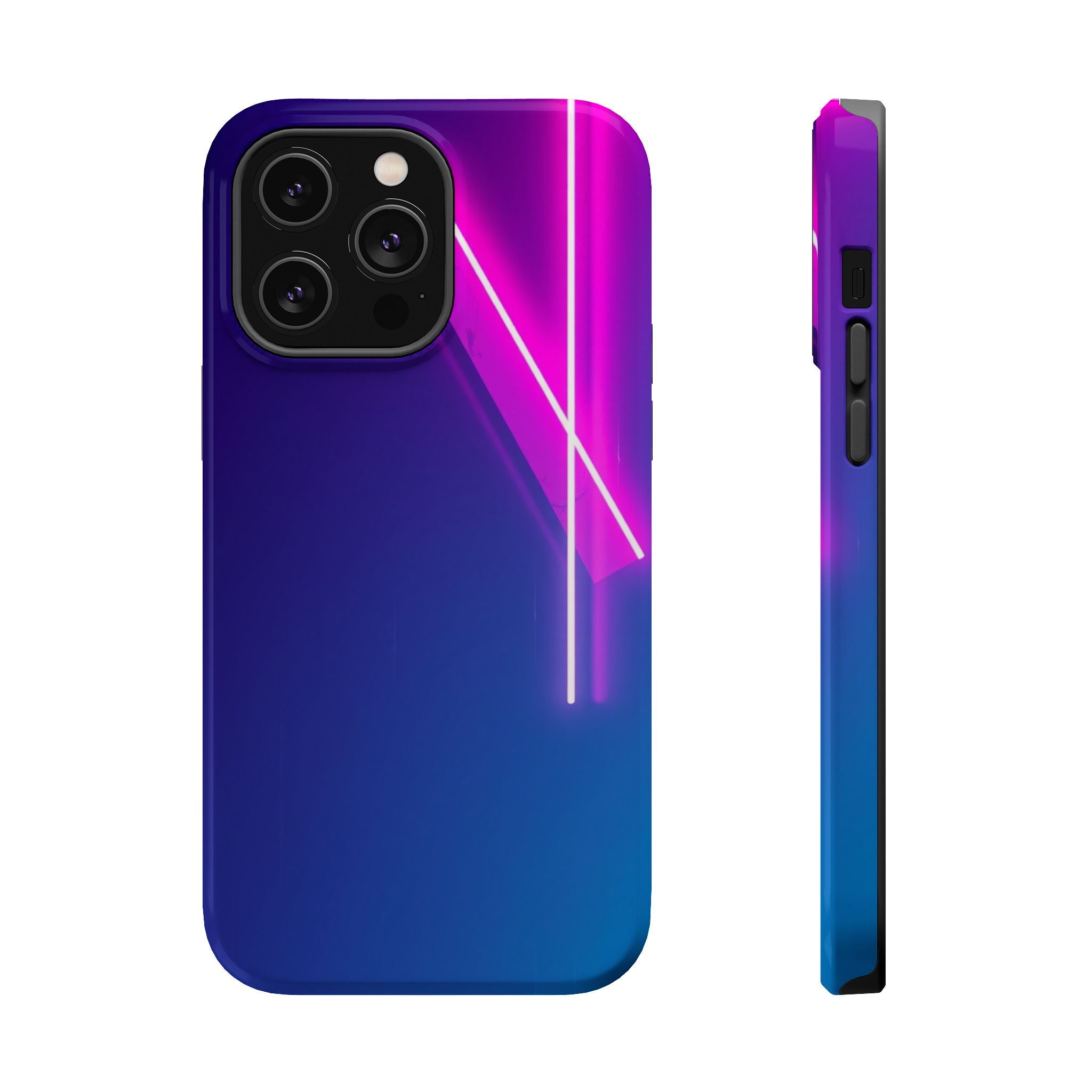 iPhone 1990s Geometric Neon Electric Art Slim Everyday Designer Case · iPhone Ca