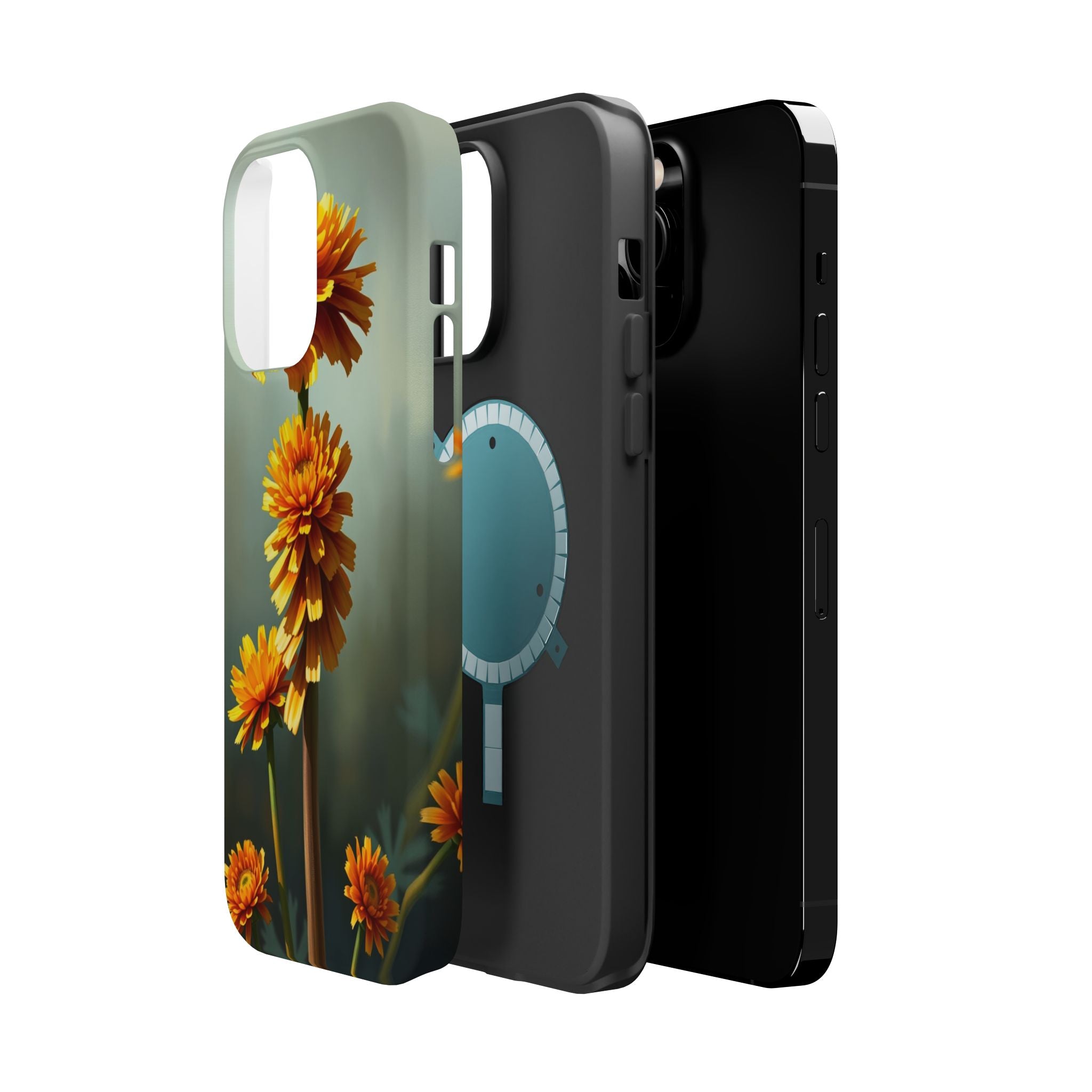 iPhone Ranunculus Stack Electric Art Slim Everyday Designer Case · iPhone Case