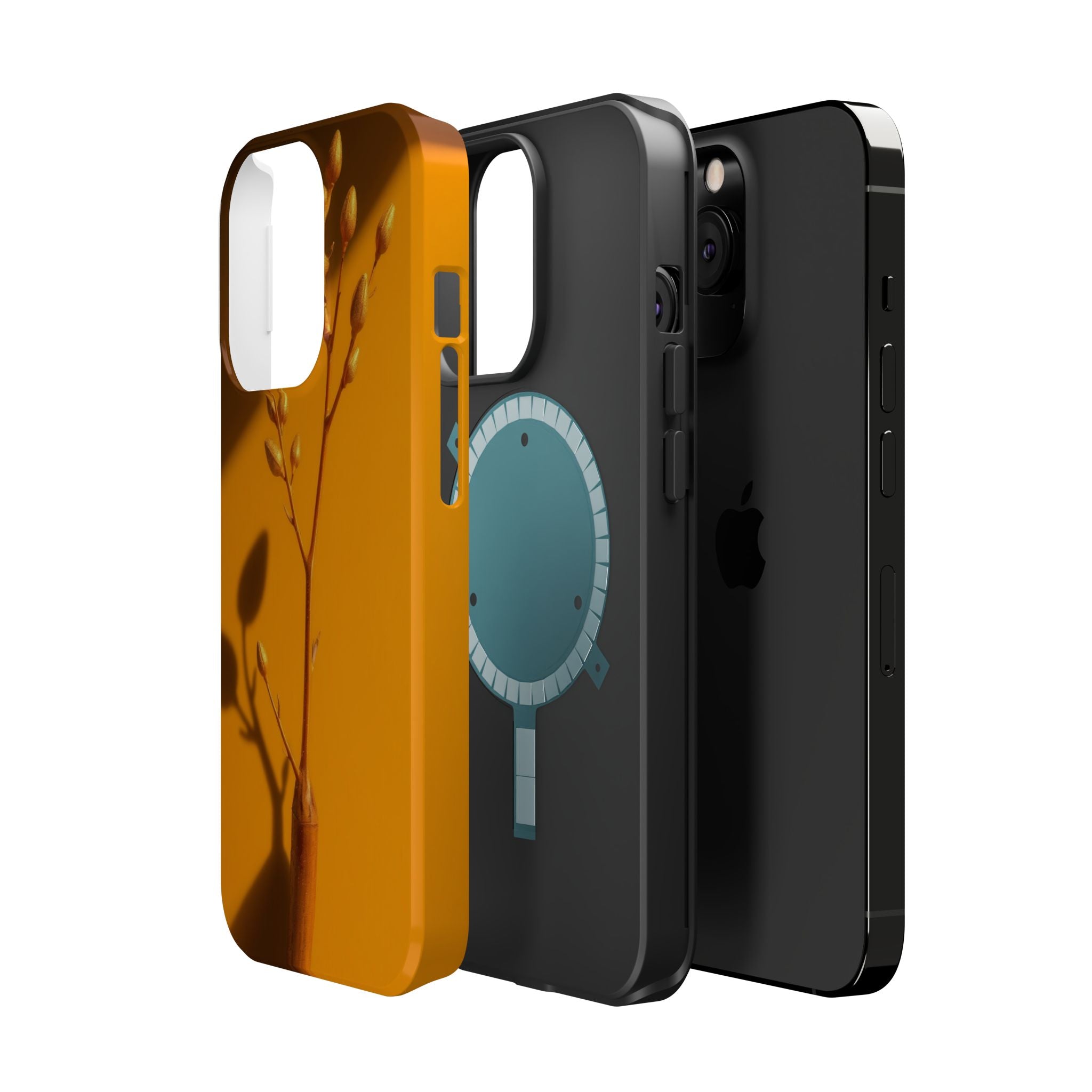 iPhone Mustard And Rust Minimalist Stem Slim Everyday iPhone Designer · iPhone C