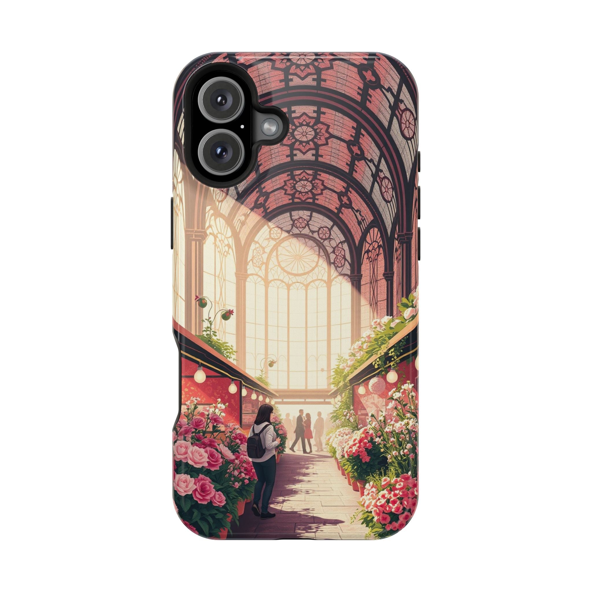 iPhone Flower Market Stained Glass Bold Modern Everyday Snap Case · iPhone Case