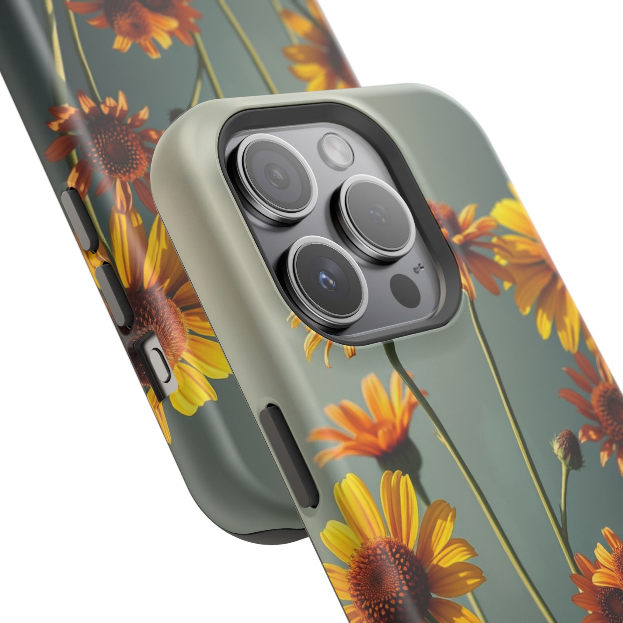 iPhone Mustard And Rust Wildflower Bunch Slim Everyday iPhone Designer · iPhone