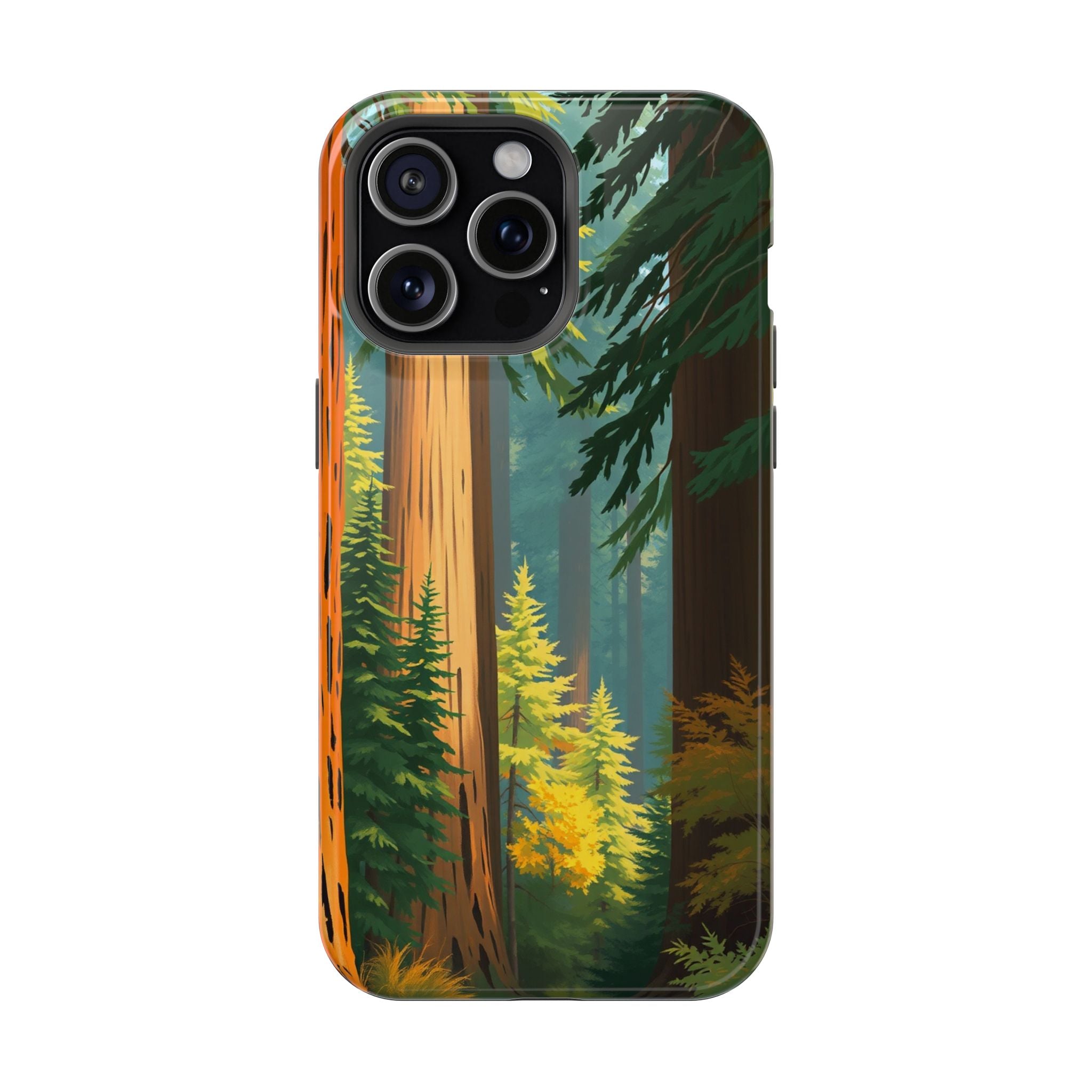 iPhone Redwood Forest Oil Painting Impressionist Clean iPhone Minimal · iPhone C