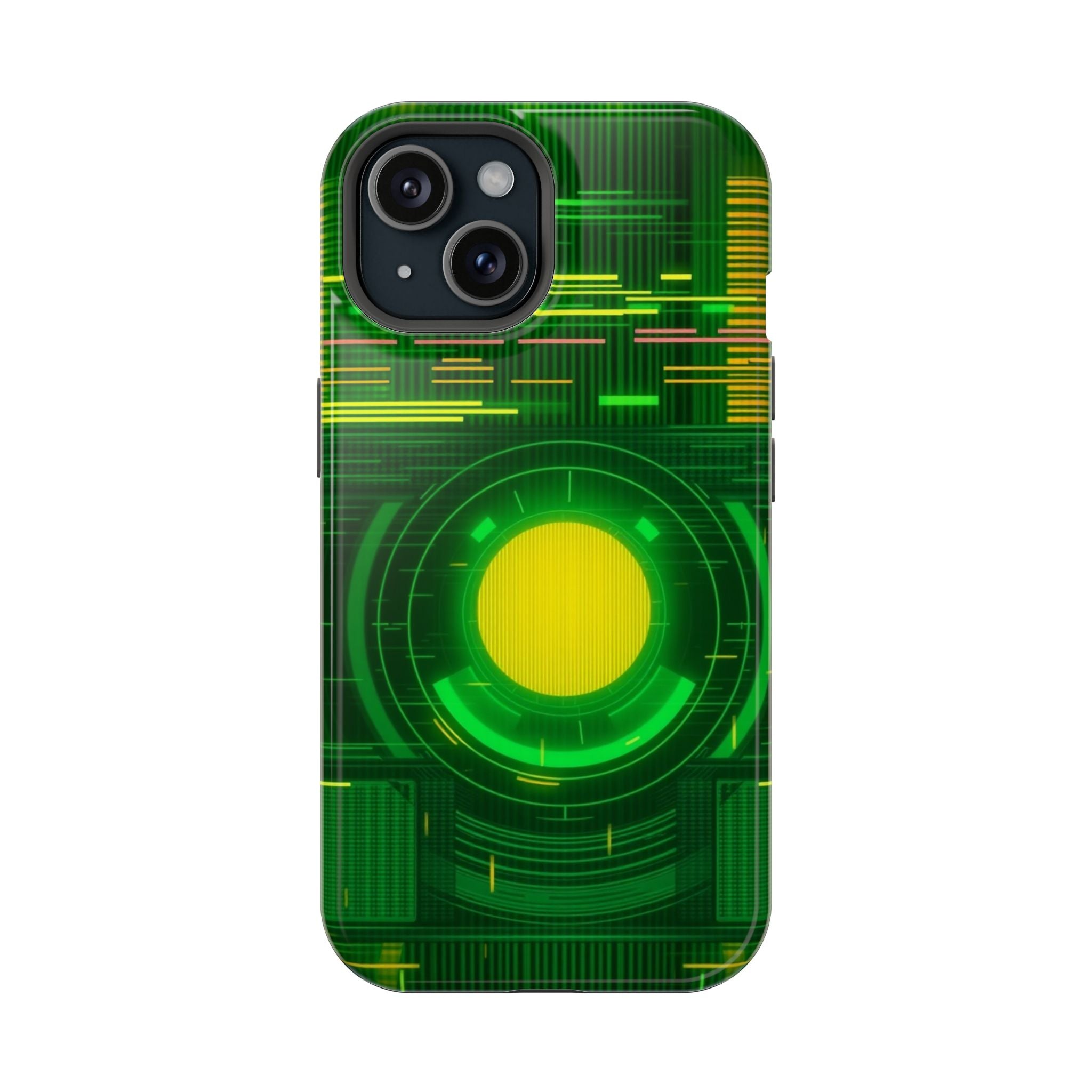 iPhone Emerald Green And Gold VHS Static Slim Everyday Designer Case · iPhone Ca