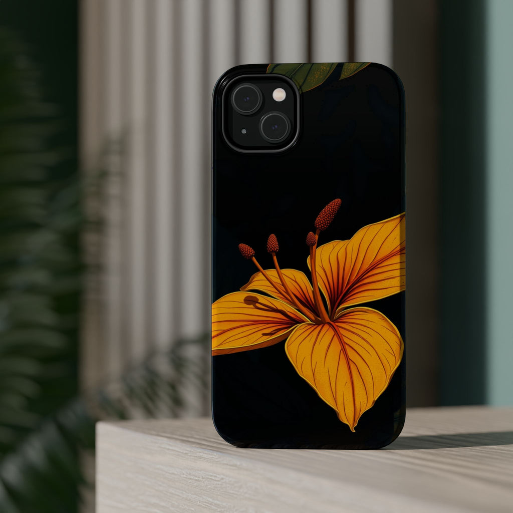 iPhone Earthy Tropical Bloom Design Artistic Everyday Cas Slim Snap Case · iPhon