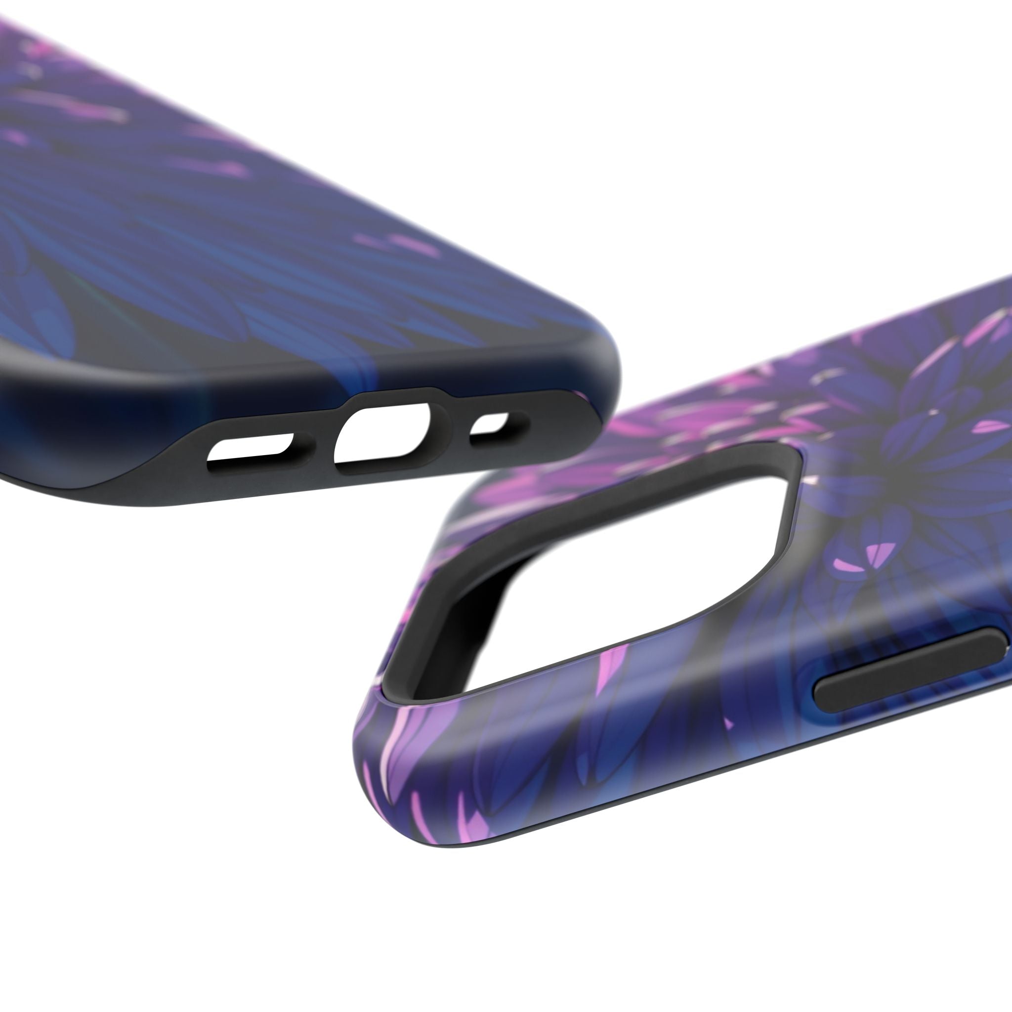 iPhone Indigo And Violet Chrysanthemum Classic Soft iPhone Finish · iPhone Case