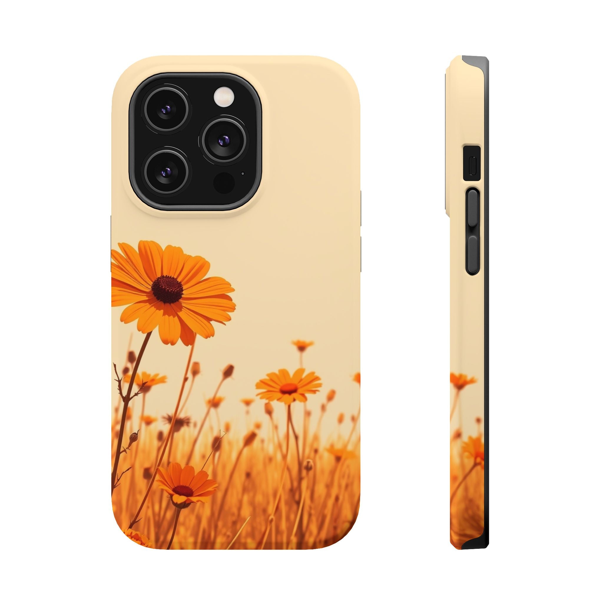 iPhone Wildflower Field Minimalist Line Art Slim Everyday Designer Case · iPhone