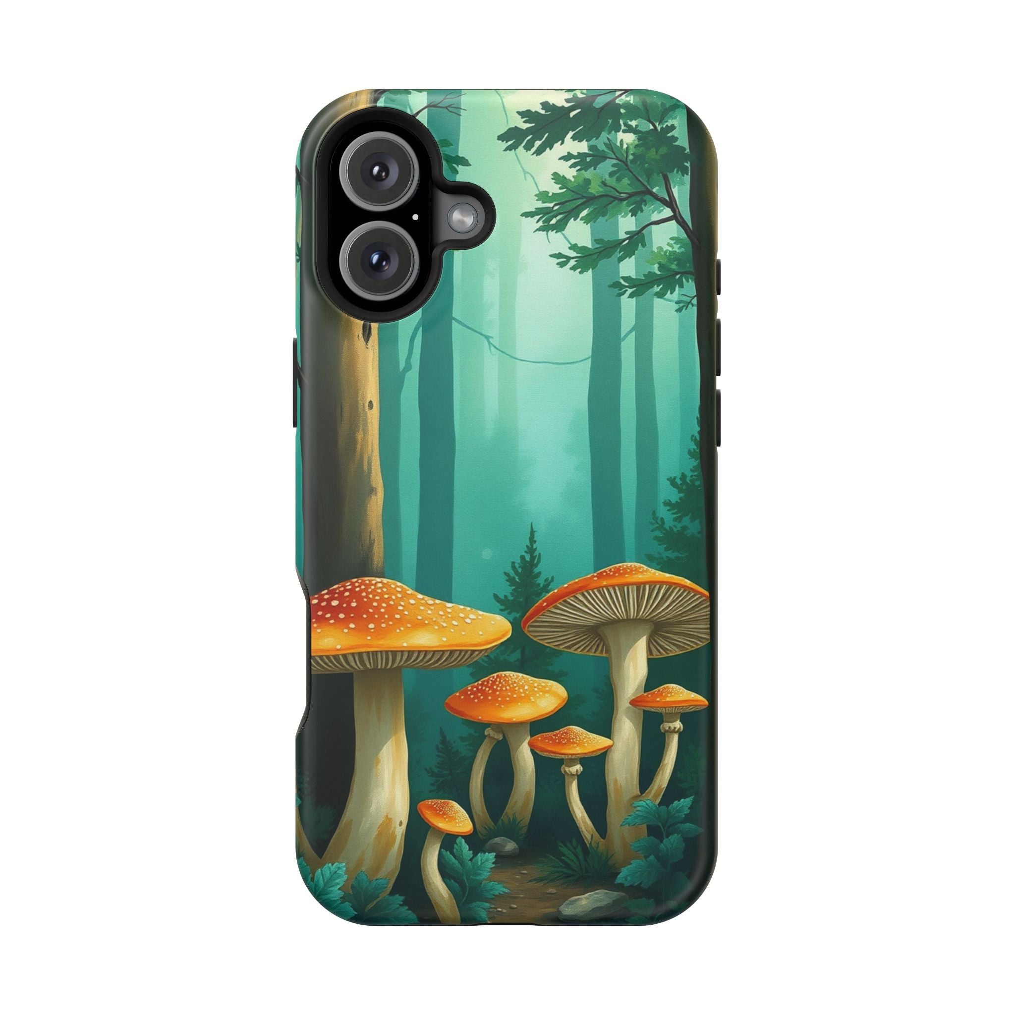 iPhone Mushroom Forest Oil Painting Impressionist iPhone Clean Minimal · iPhone