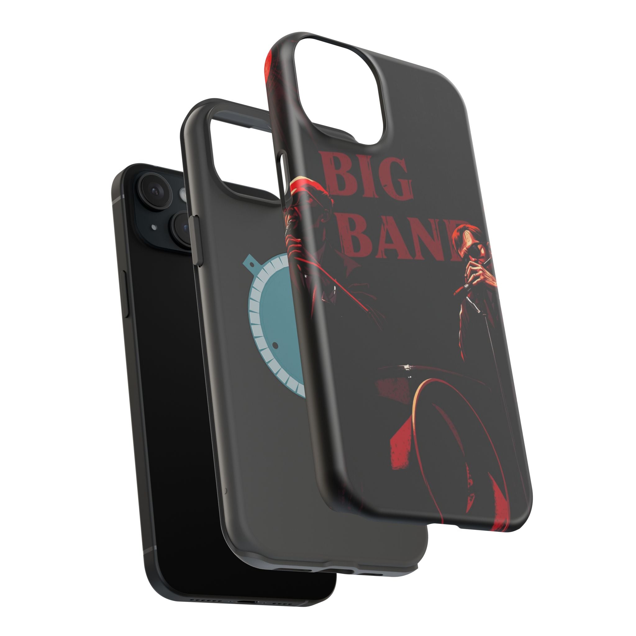 iPhone Black And Crimson Big Band Era Slim Everyday Designer Case · iPhone Case