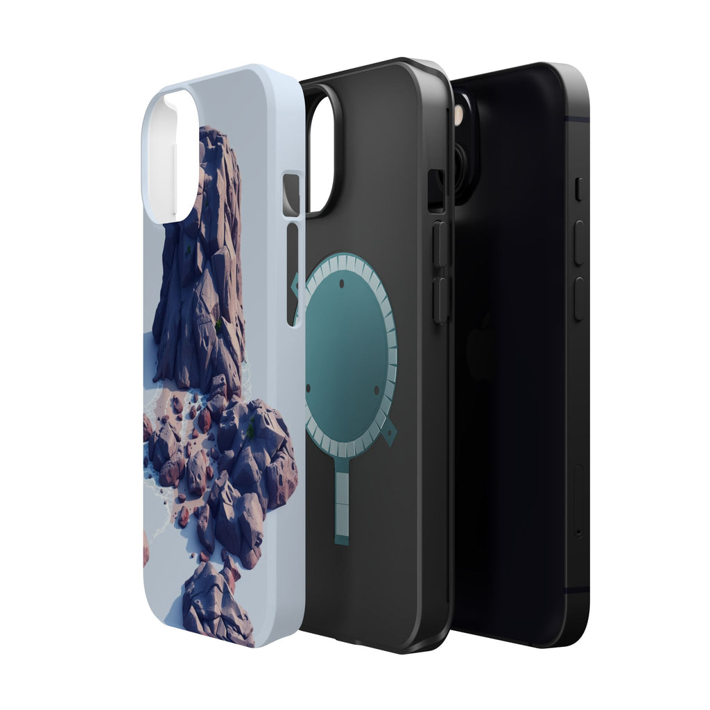 iPhone Indigo And Violet Pebble Beach Slim Everyday Designer Case · iPhone Case