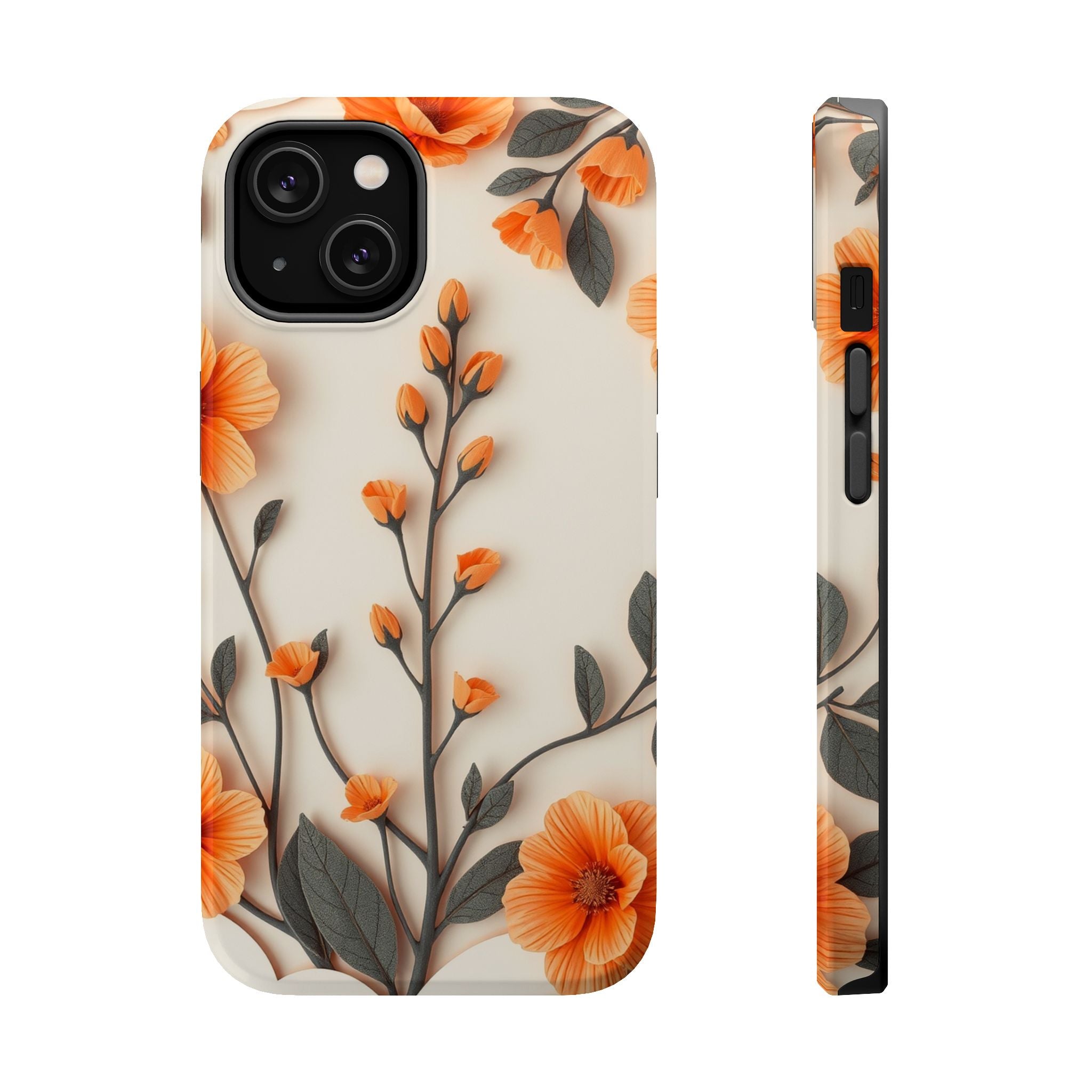 iPhone Vintage Botanical Print Paper Cut Art Slim iPhone Everyday · iPhone Case
